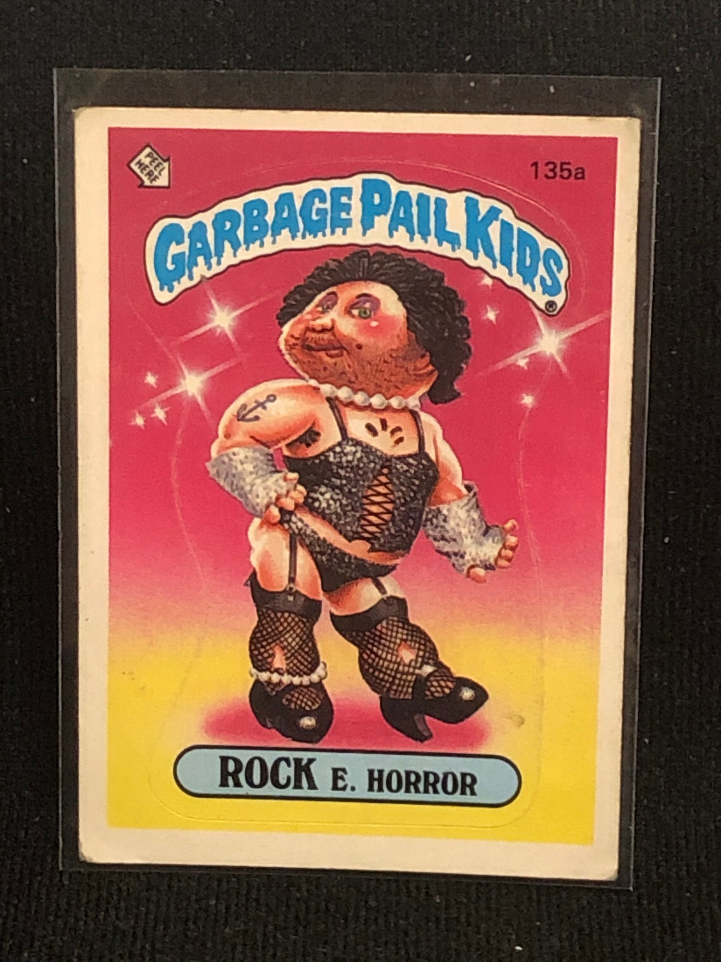 Garbage Pail Kids Original Series 4 (os4) 135a Rock E Horror