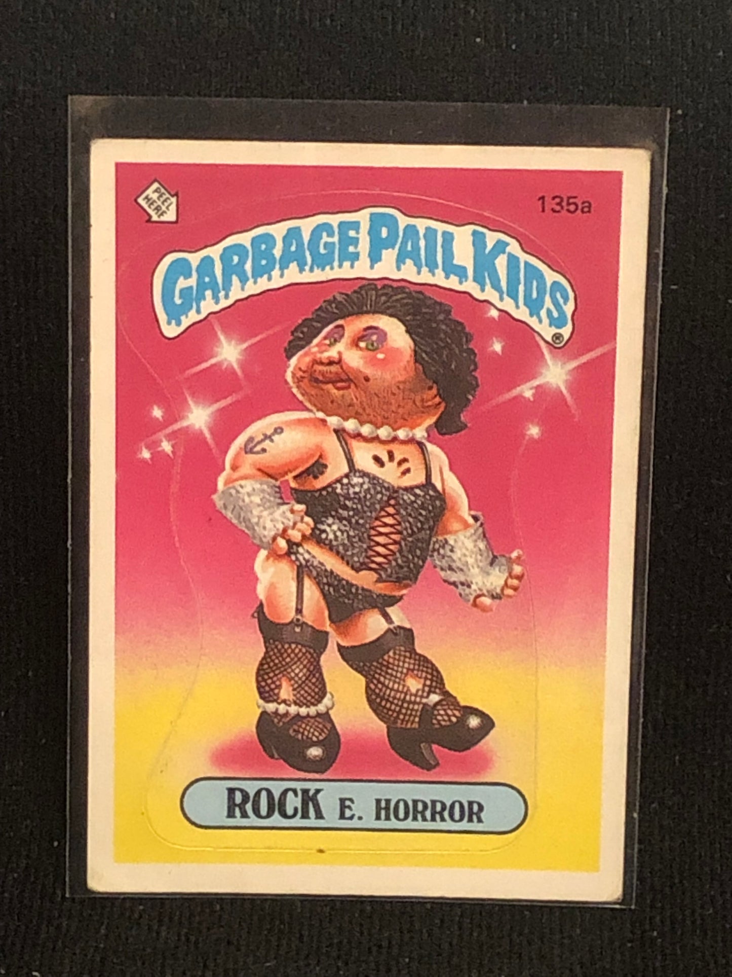 Garbage Pail Kids Original Series 4 (os4) 135a Rock E Horror