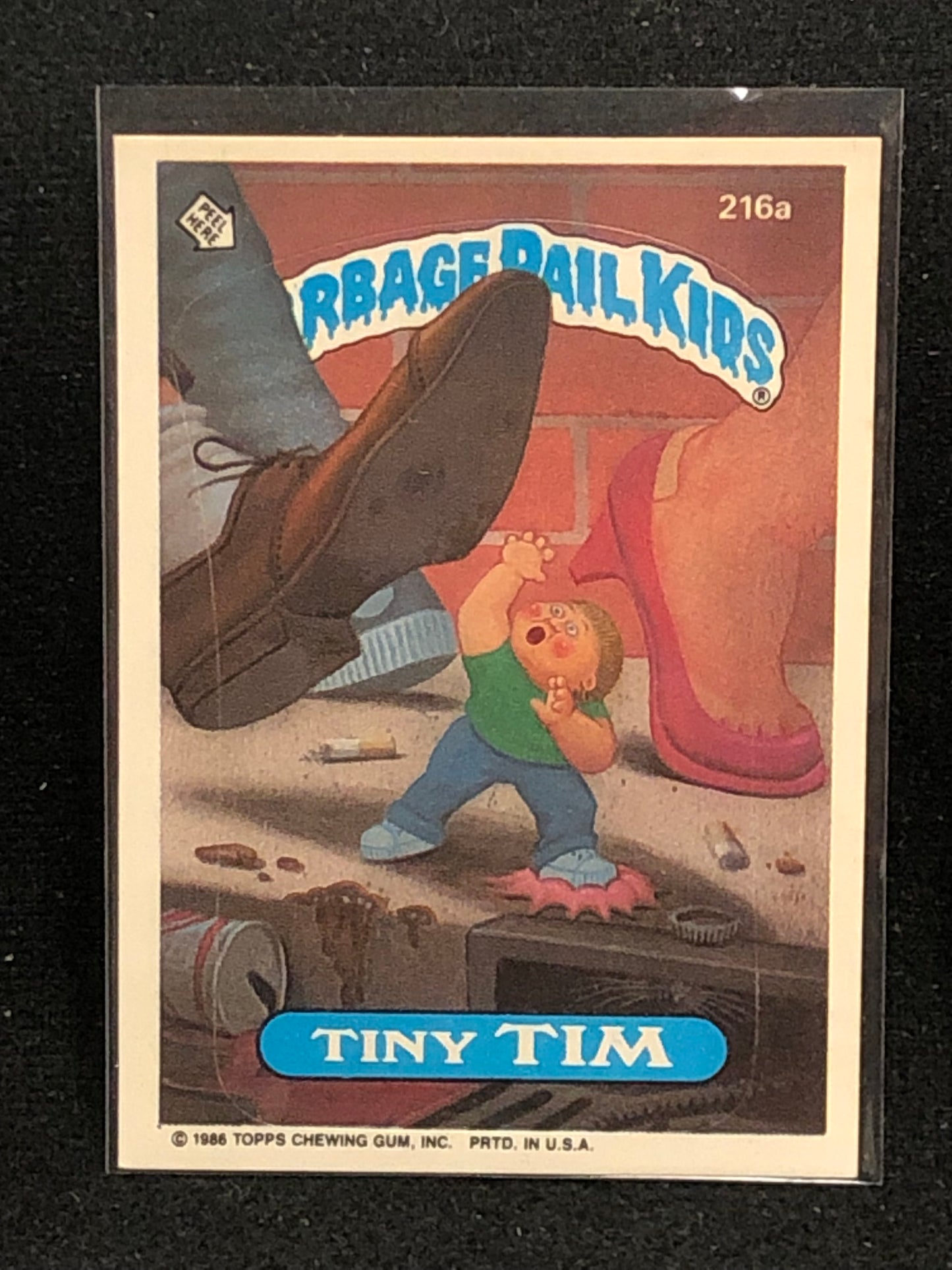 Garbage Pail Kids Original Series 6 (os6) 216a Tiny Tim