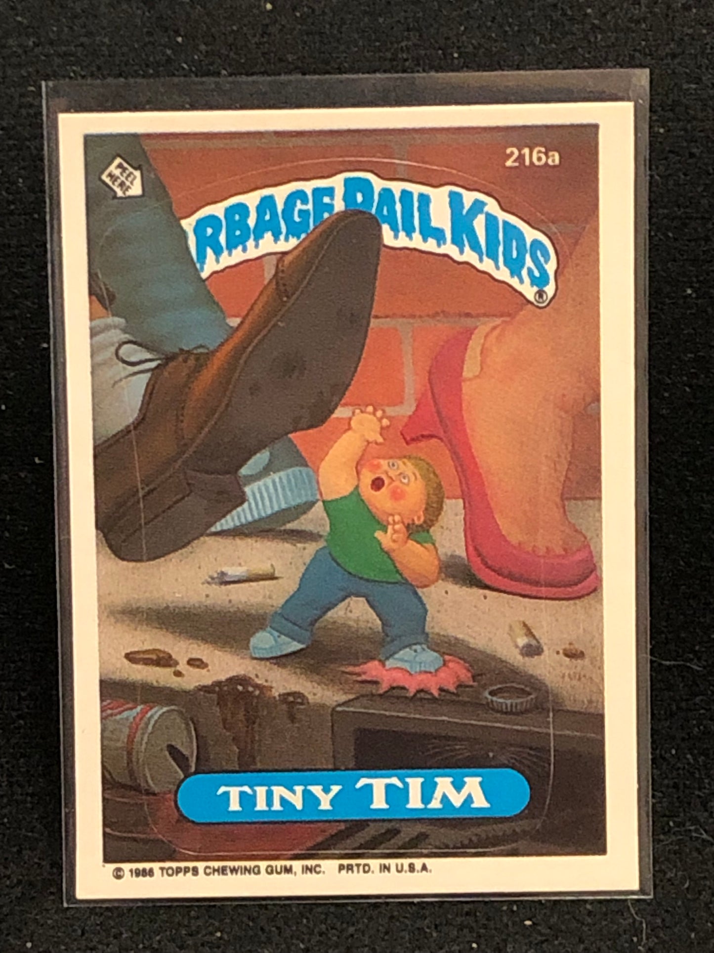 Garbage Pail Kids Original Series 6 (os6) 216a Tiny Tim