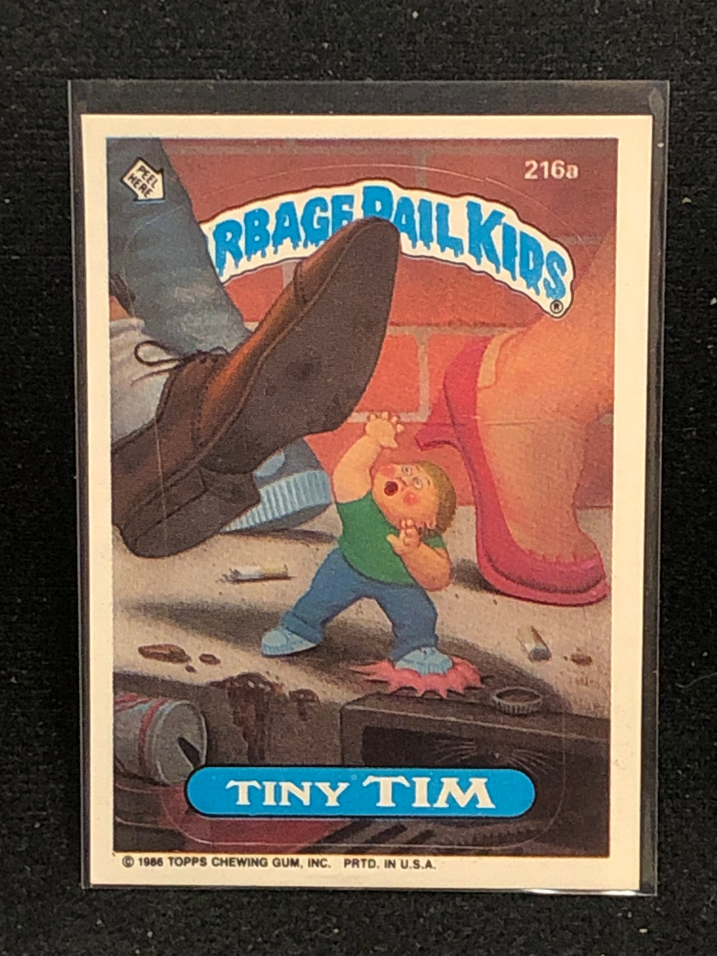 Garbage Pail Kids Original Series 6 (os6) 216a Tiny Tim