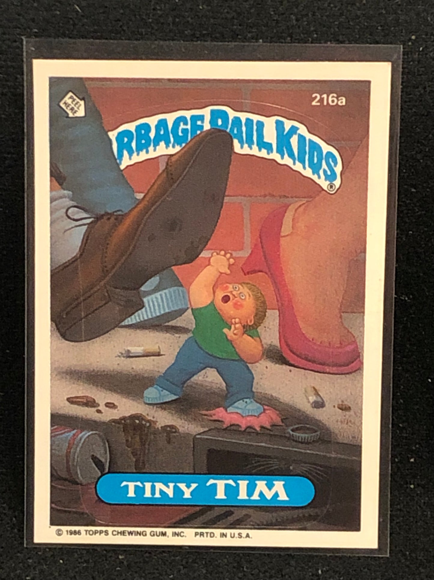 Garbage Pail Kids Original Series 6 (os6) 216a Tiny Tim