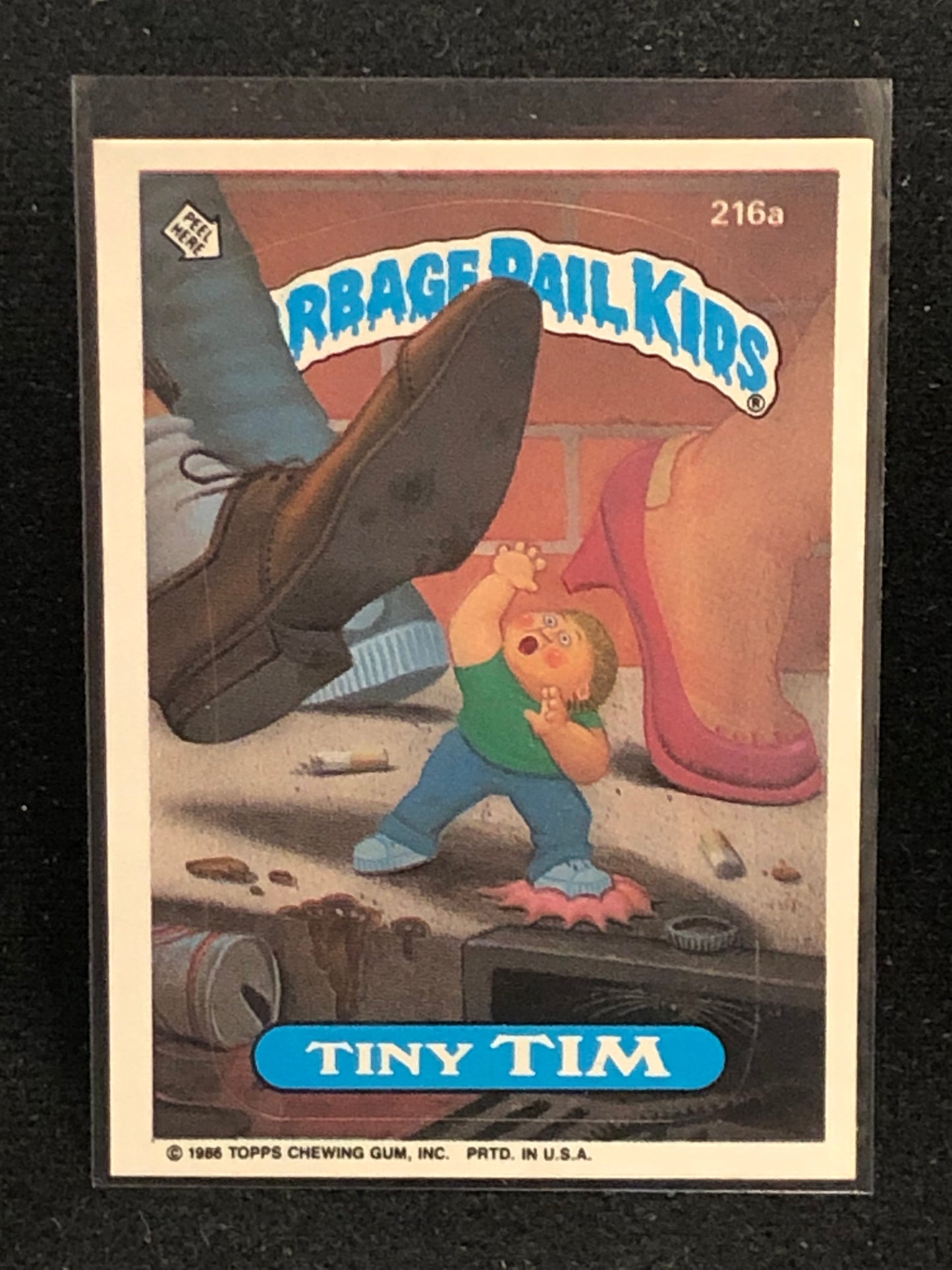 Garbage Pail Kids Original Series 6 (os6) 216a Tiny Tim