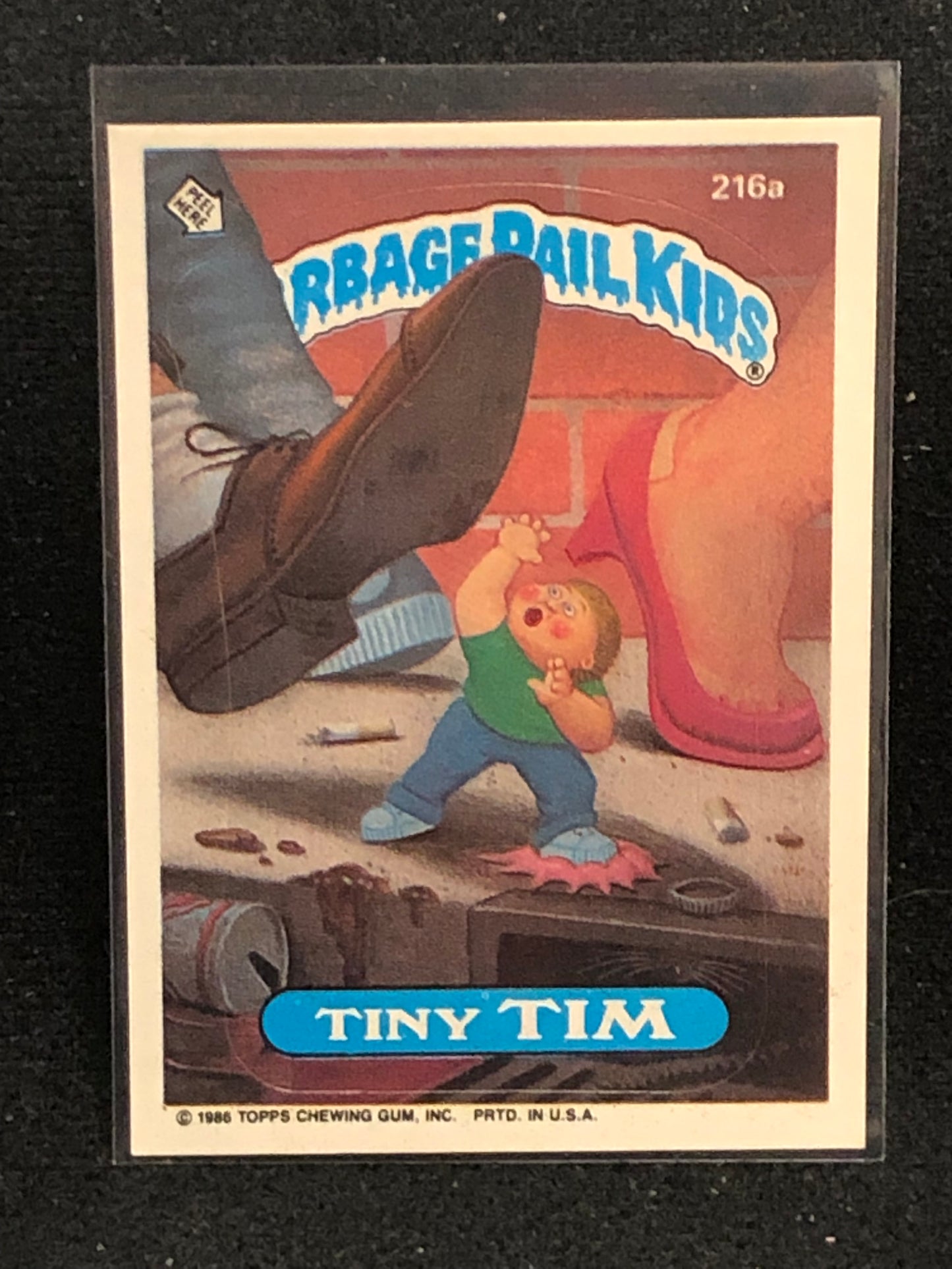 Garbage Pail Kids Original Series 6 (os6) 216a Tiny Tim