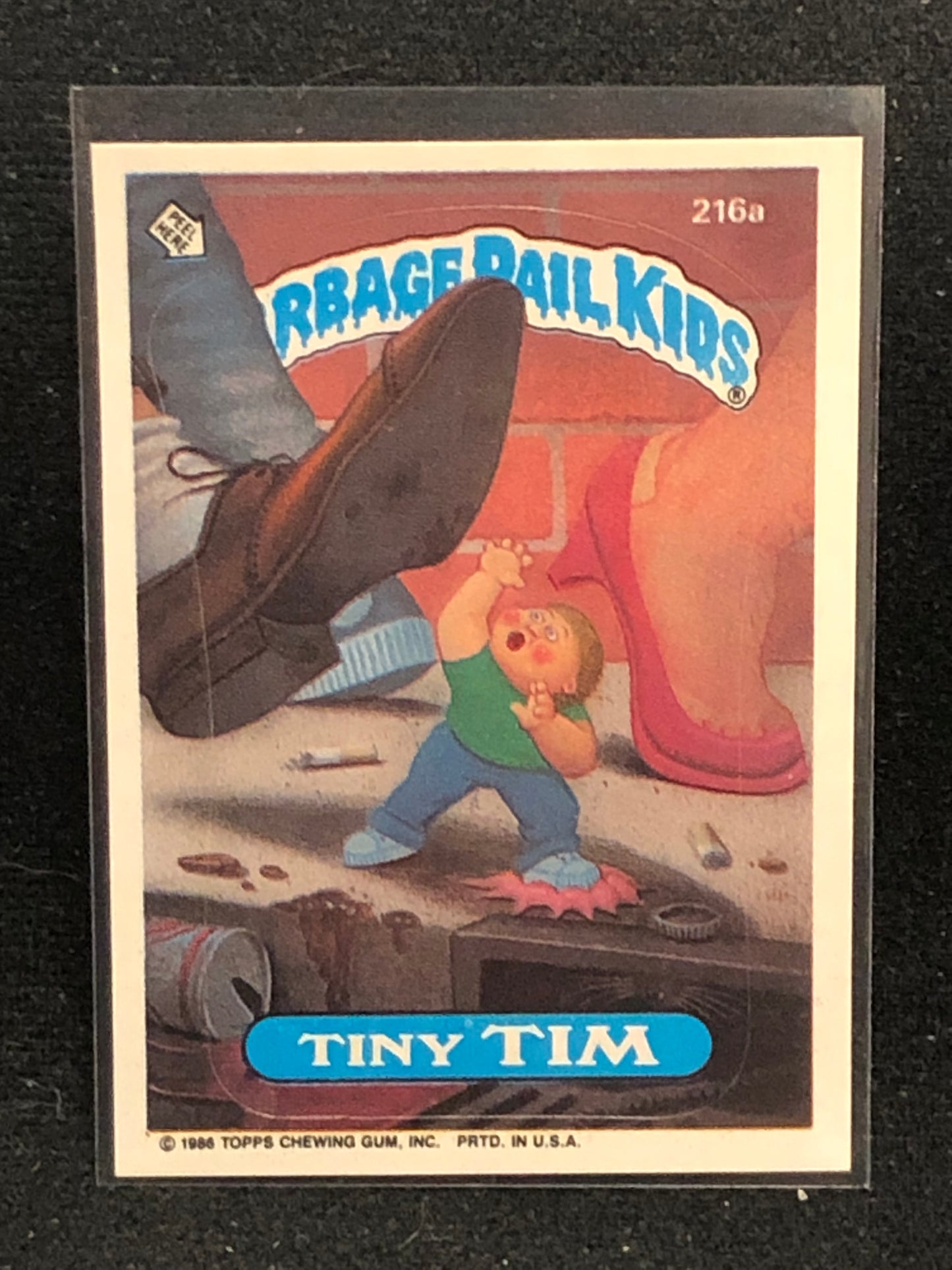 Garbage Pail Kids Original Series 6 (os6) 216a Tiny Tim