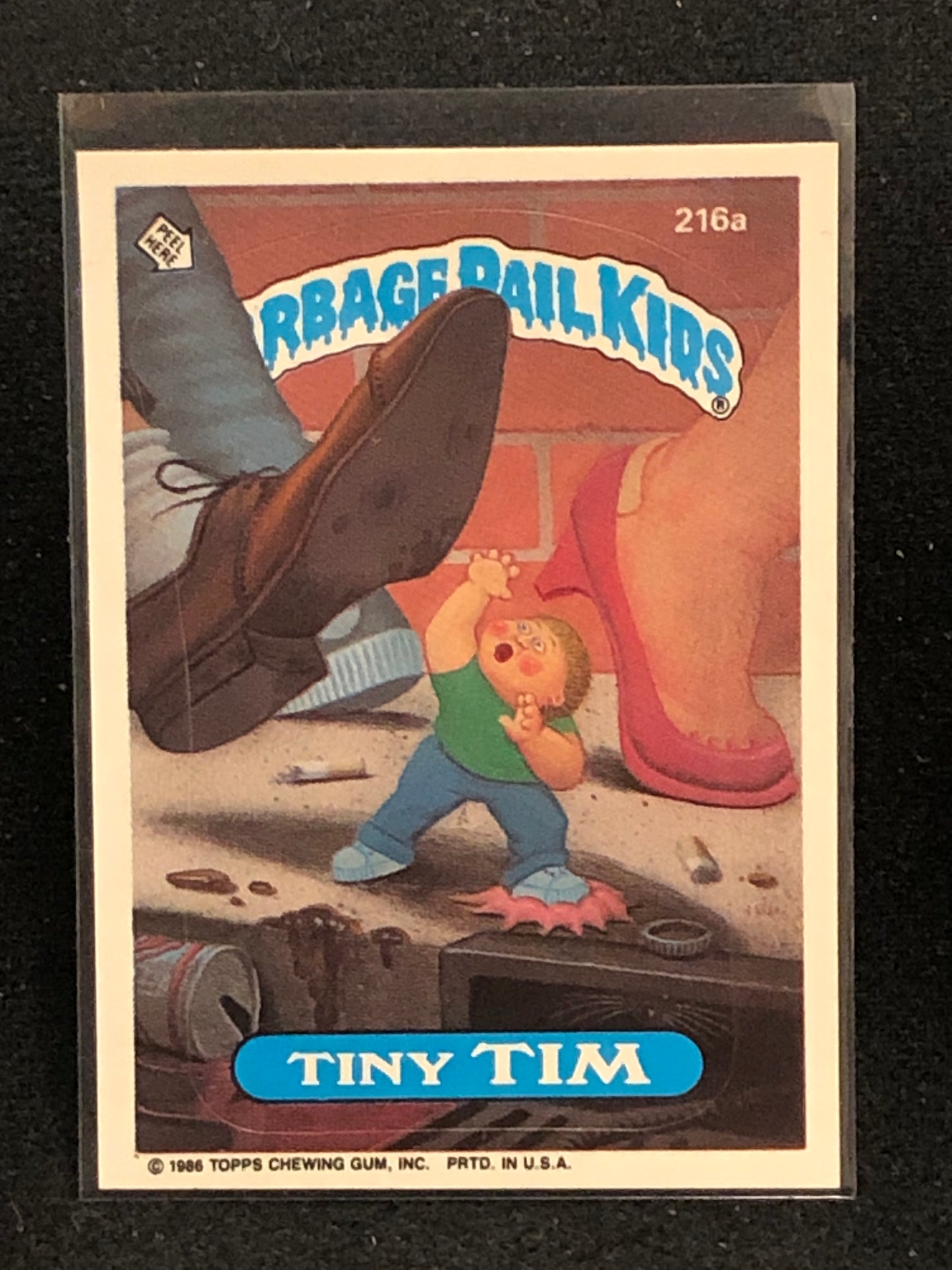 Garbage Pail Kids Original Series 6 (os6) 216a Tiny Tim