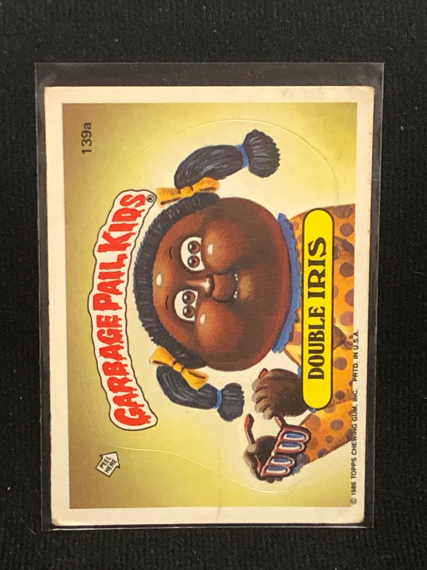 Garbage Pail Kids Original Series 4 (os4) 139a Double Iris