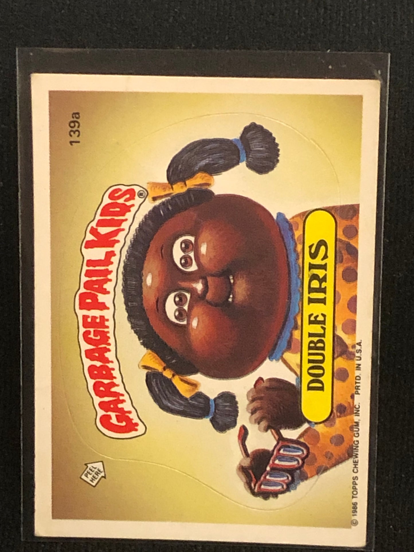 Garbage Pail Kids Original Series 4 (os4) 139a Double Iris