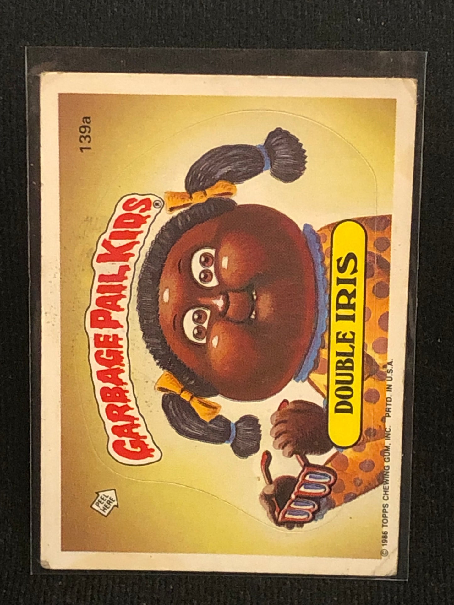 Garbage Pail Kids Original Series 4 (os4) 139a Double Iris