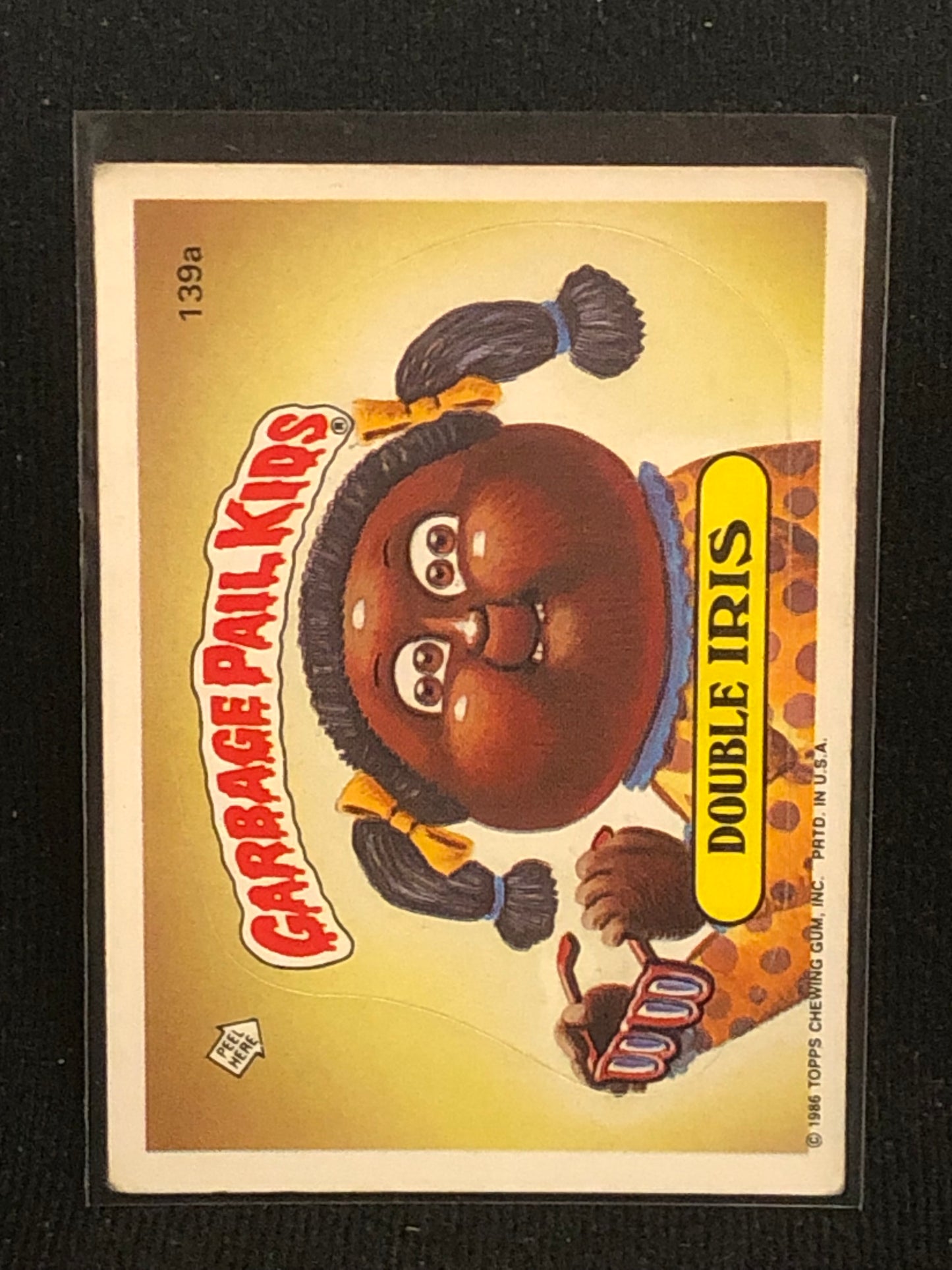 Garbage Pail Kids Original Series 4 (os4) 139a Double Iris