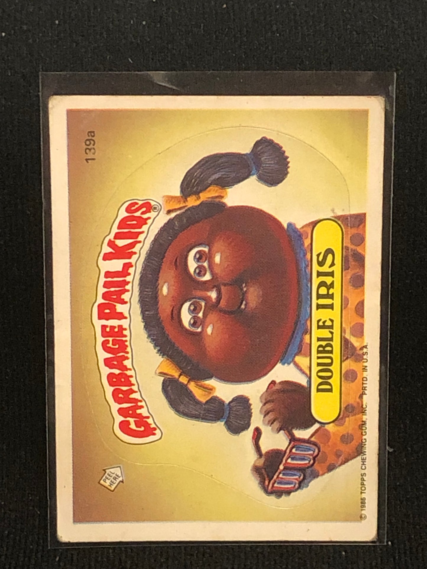 Garbage Pail Kids Original Series 4 (os4) 139a Double Iris