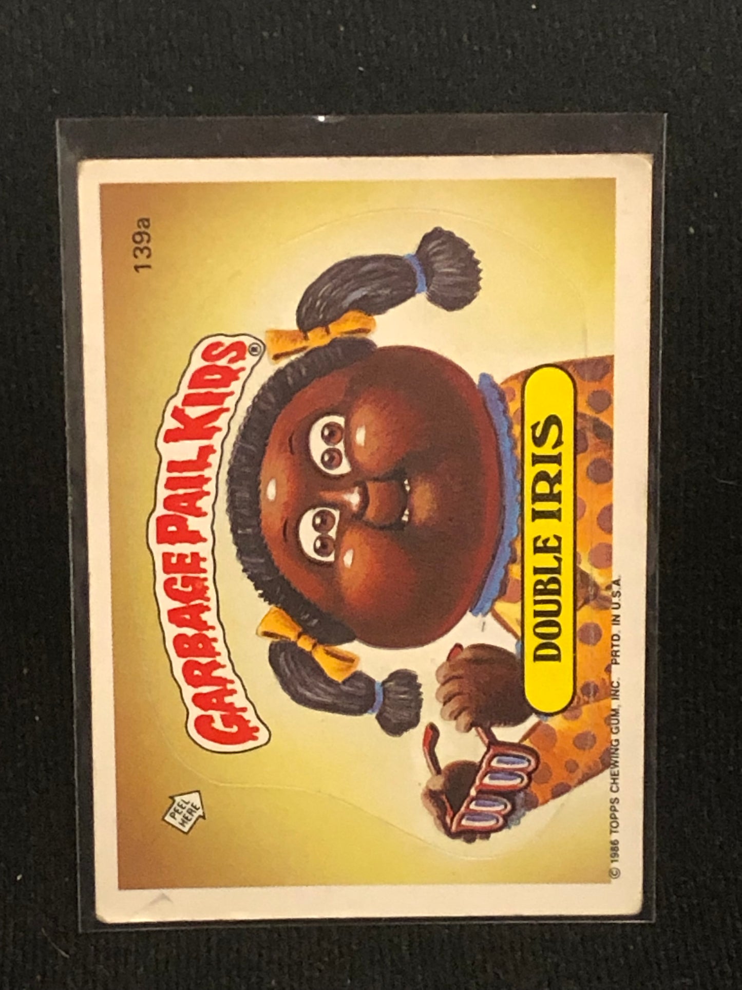 Garbage Pail Kids Original Series 4 (os4) 139a Double Iris