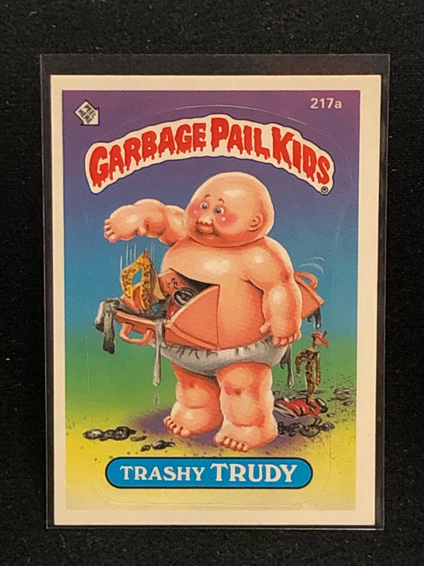 Garbage Pail Kids Original Series 6 (os6) 217a Trashy Trudy