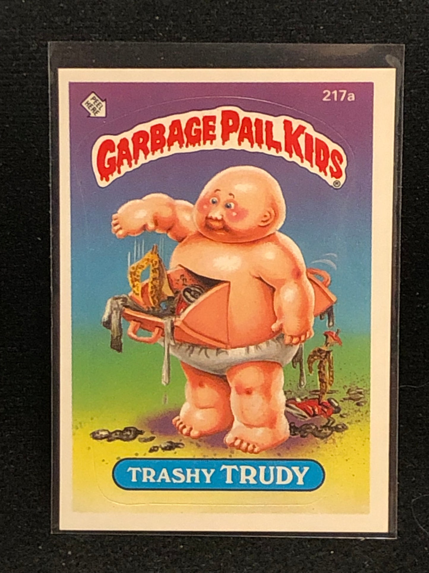 Garbage Pail Kids Original Series 6 (os6) 217a Trashy Trudy