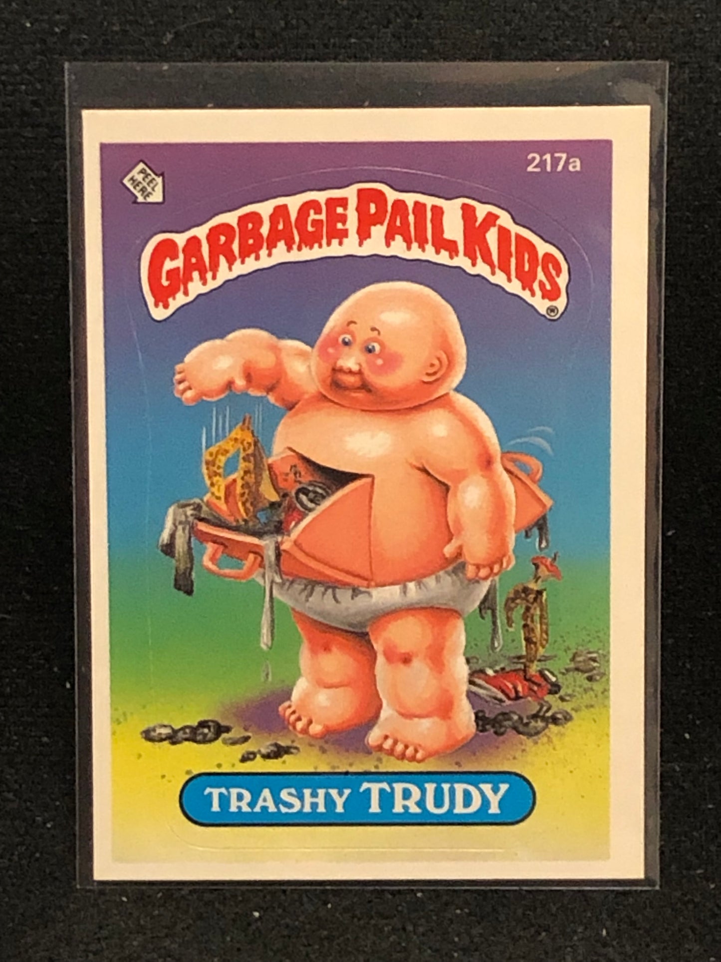 Garbage Pail Kids Original Series 6 (os6) 217a Trashy Trudy