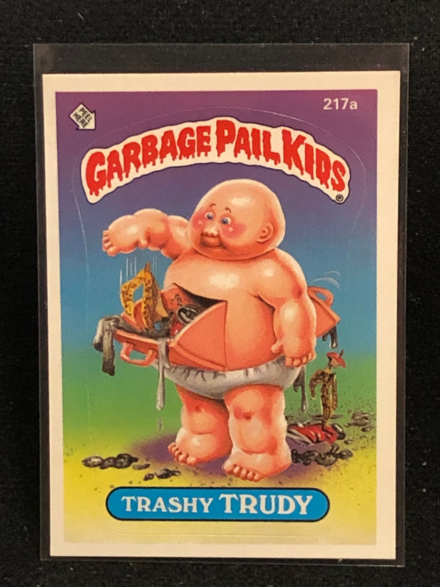 Garbage Pail Kids Original Series 6 (os6) 217a Trashy Trudy