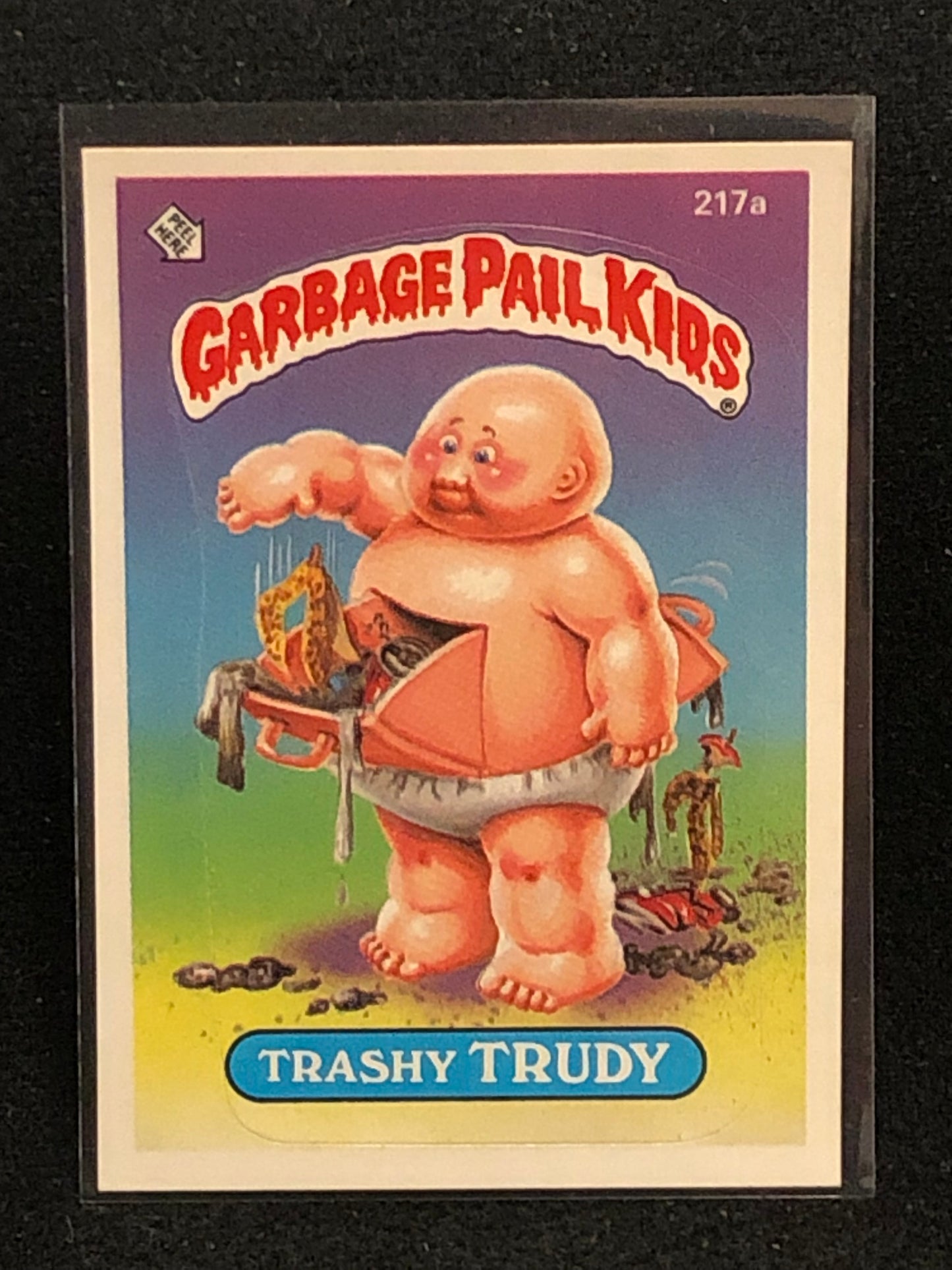 Garbage Pail Kids Original Series 6 (os6) 217a Trashy Trudy