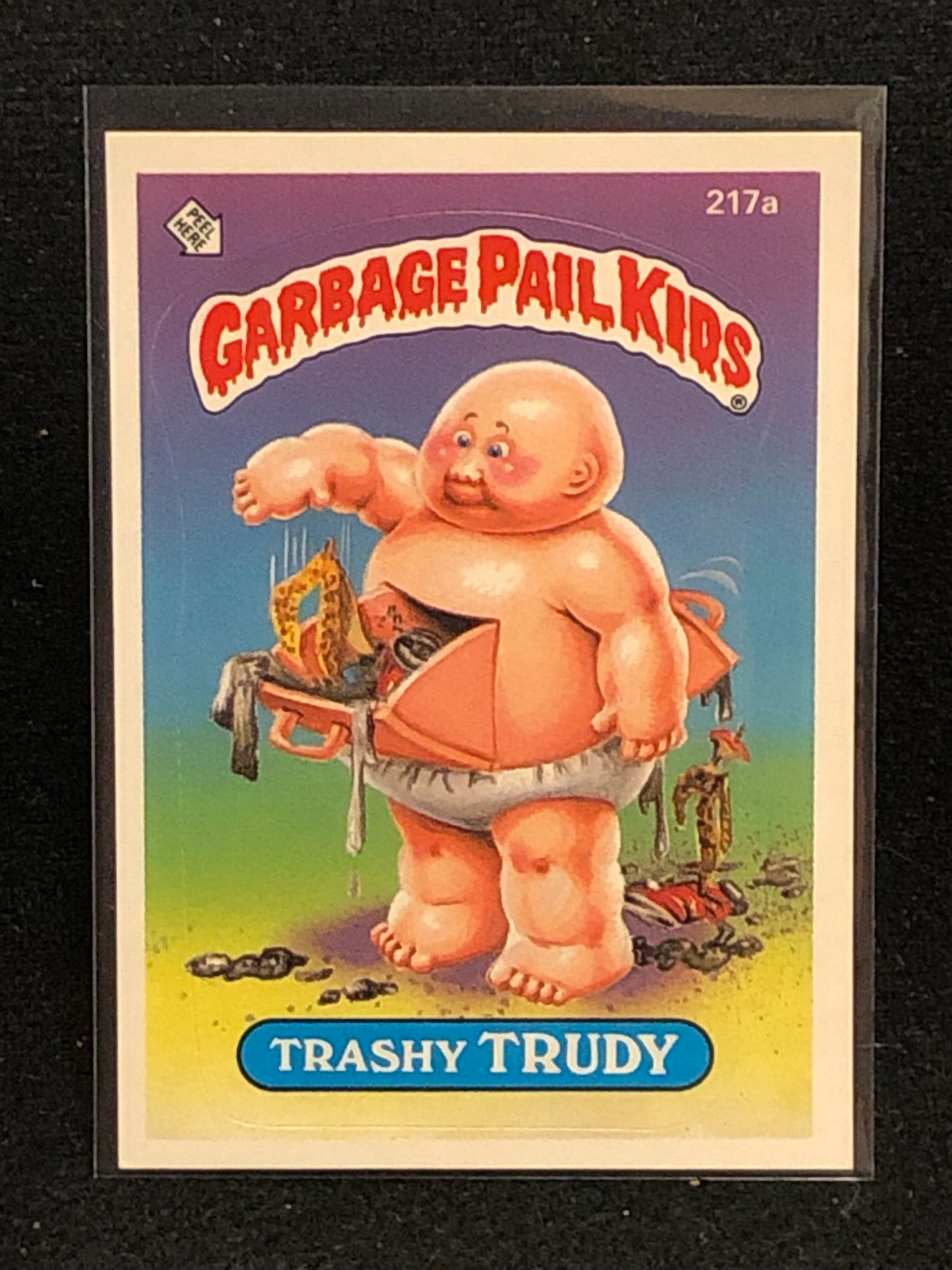 Garbage Pail Kids Original Series 6 (os6) 217a Trashy Trudy