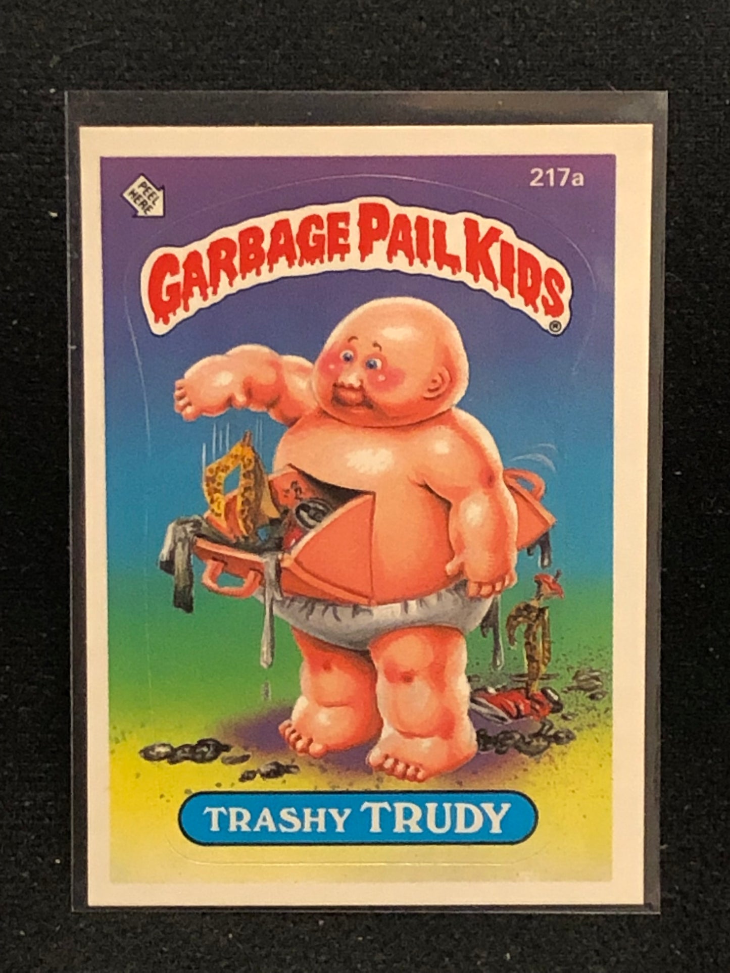 Garbage Pail Kids Original Series 6 (os6) 217a Trashy Trudy