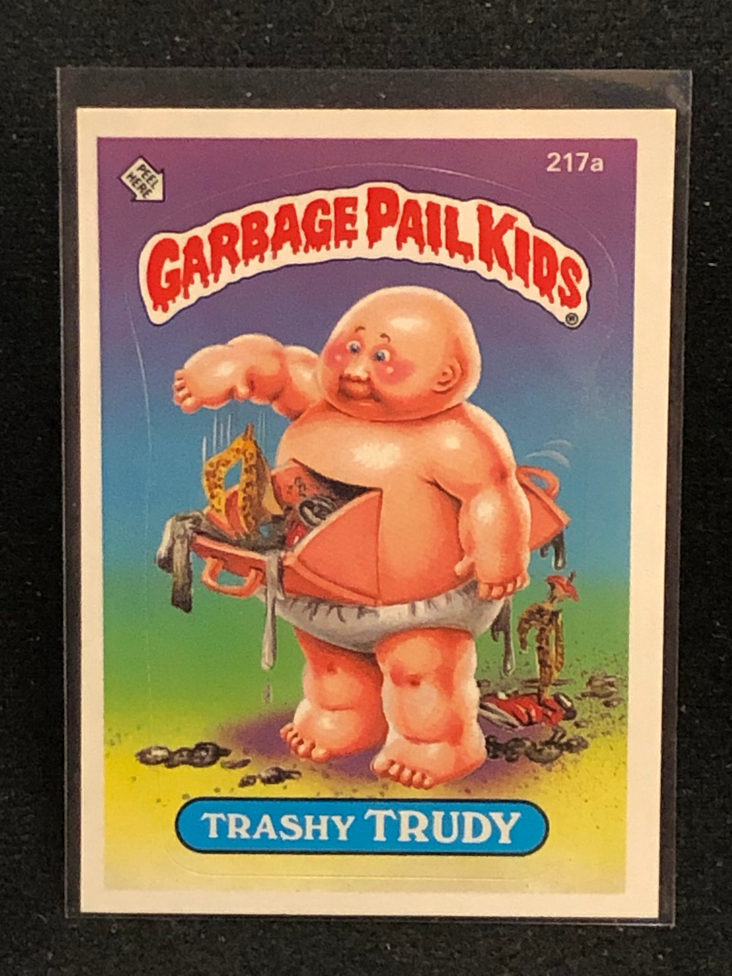 Garbage Pail Kids Original Series 6 (os6) 217a Trashy Trudy