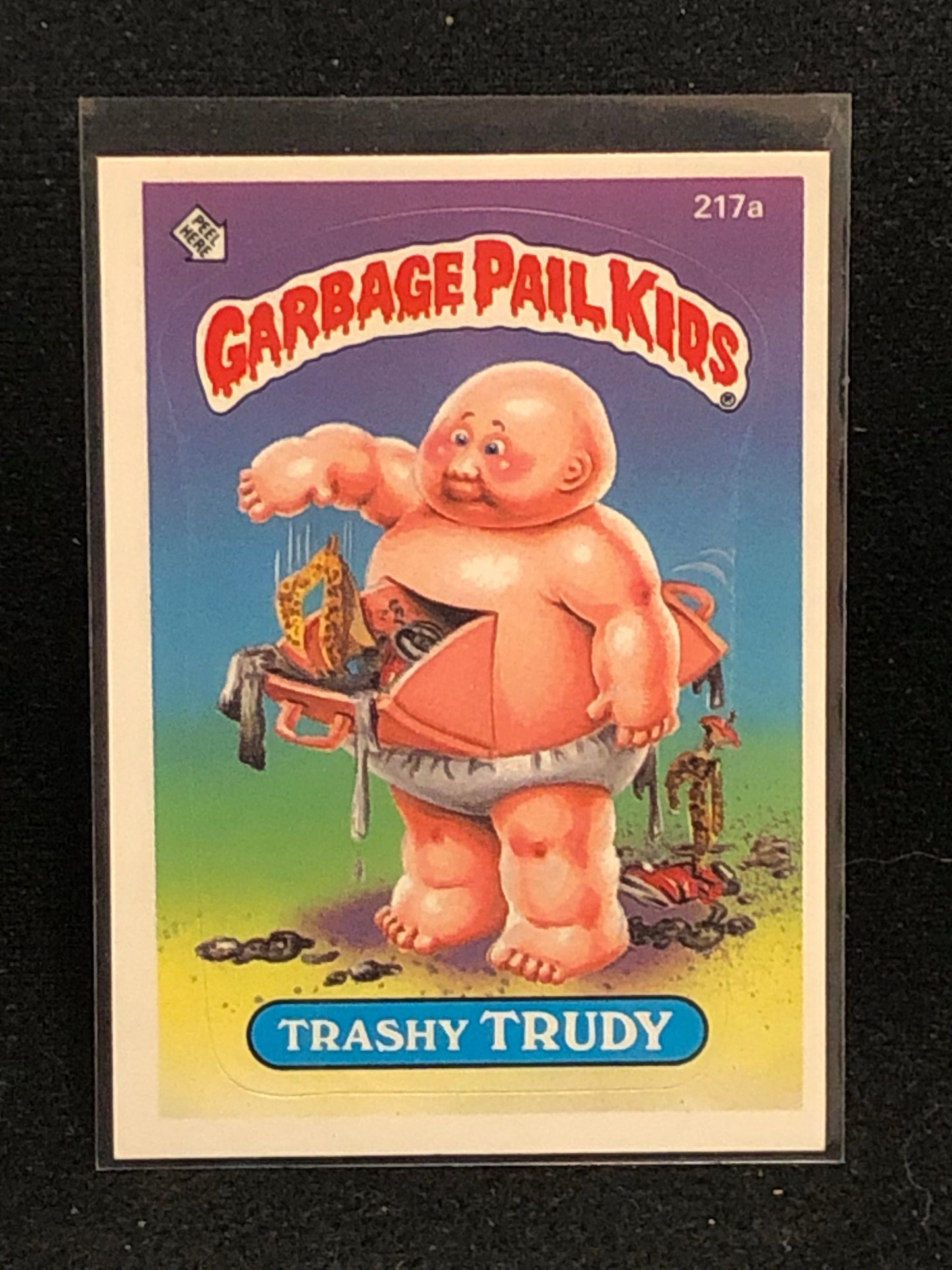 Garbage Pail Kids Original Series 6 (os6) 217a Trashy Trudy