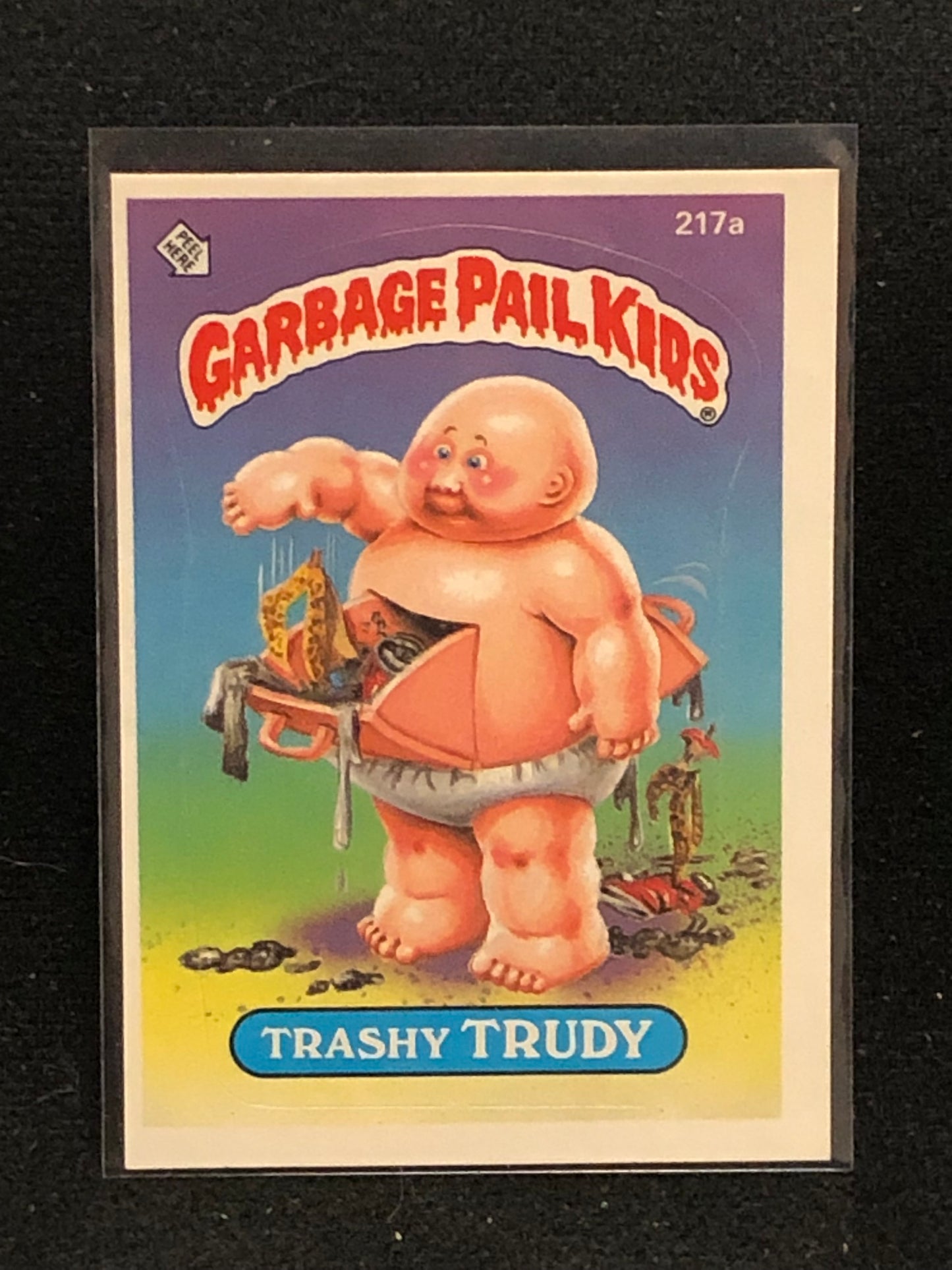 Garbage Pail Kids Original Series 6 (os6) 217a Trashy Trudy