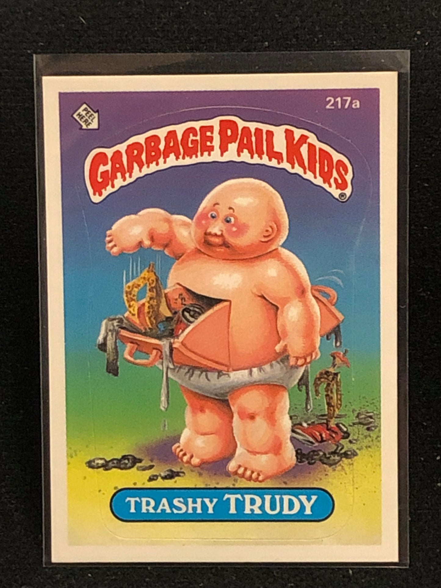 Garbage Pail Kids Original Series 6 (os6) 217a Trashy Trudy