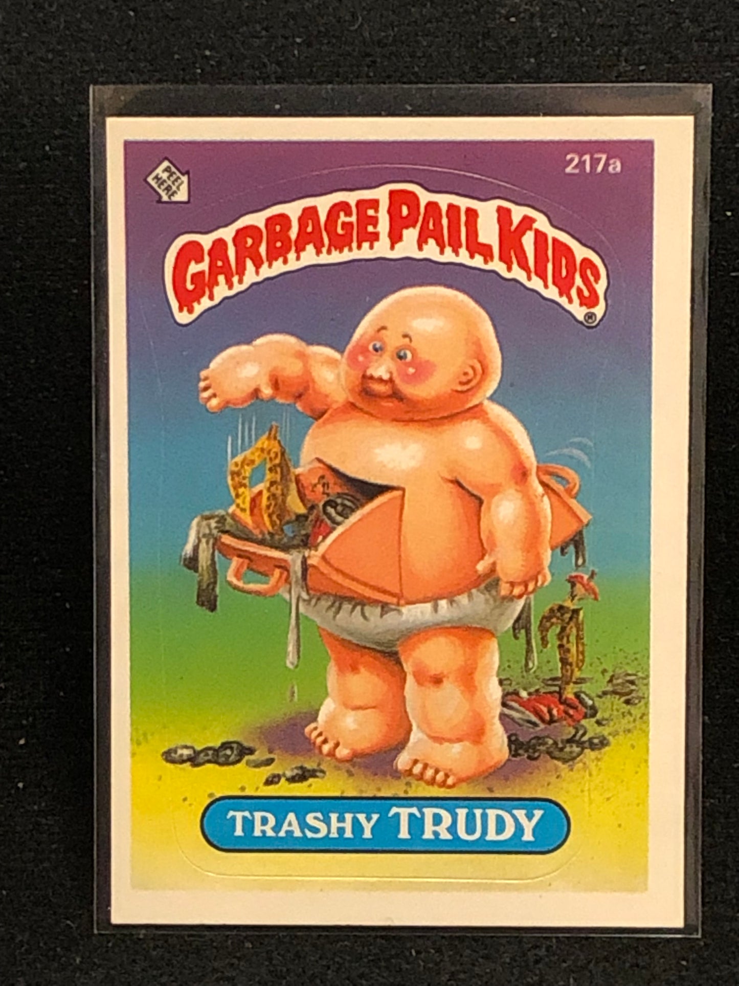 Garbage Pail Kids Original Series 6 (os6) 217a Trashy Trudy