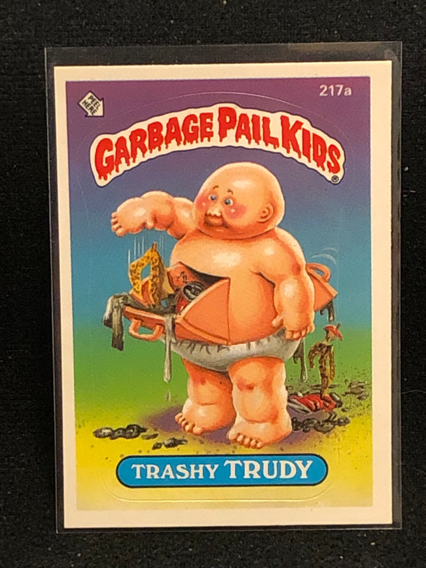 Garbage Pail Kids Original Series 6 (os6) 217a Trashy Trudy