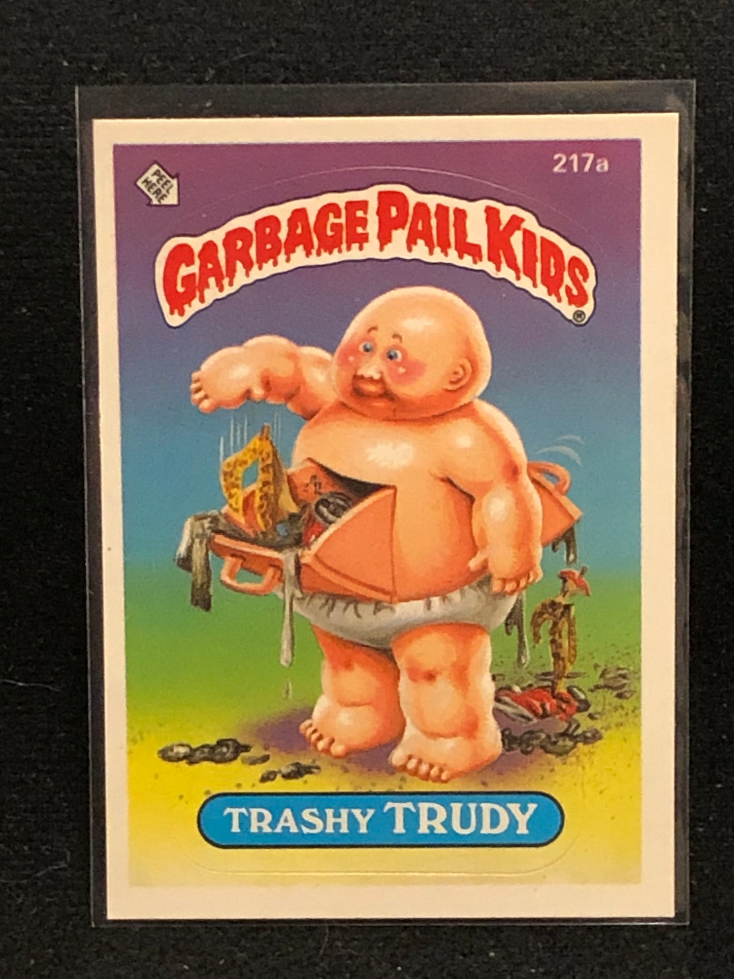 Garbage Pail Kids Original Series 6 (os6) 217a Trashy Trudy