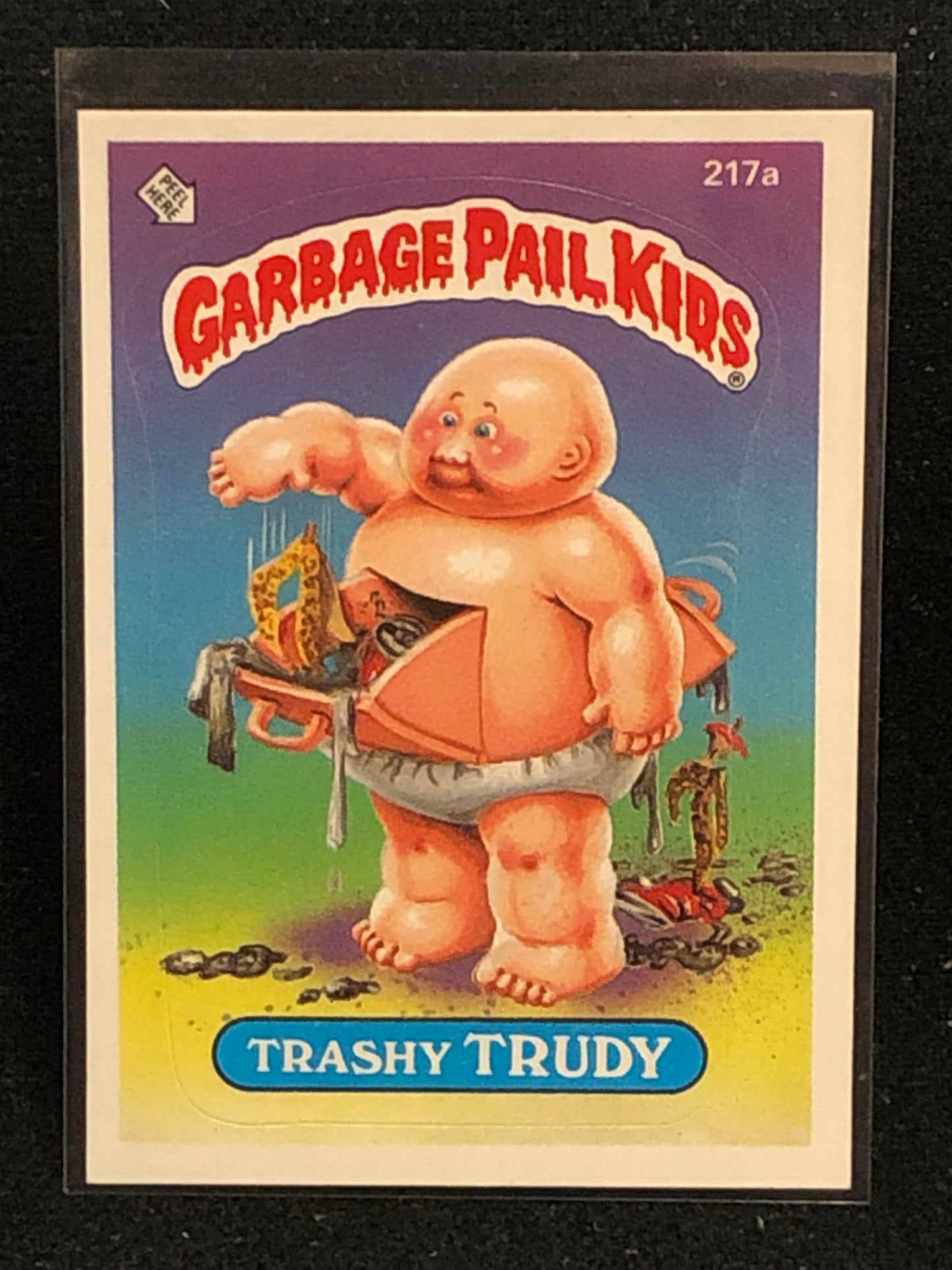 Garbage Pail Kids Original Series 6 (os6) 217a Trashy Trudy