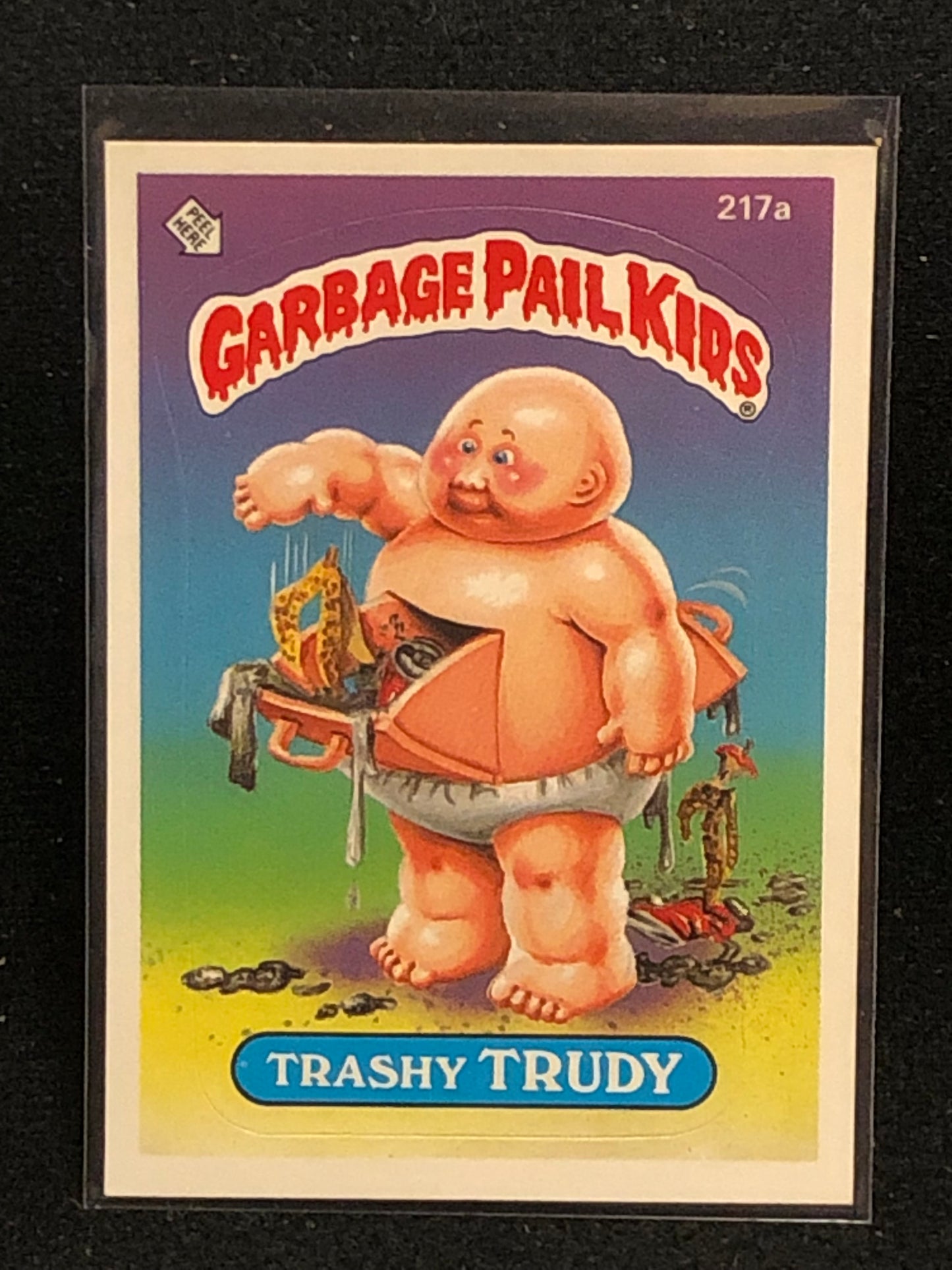 Garbage Pail Kids Original Series 6 (os6) 217a Trashy Trudy