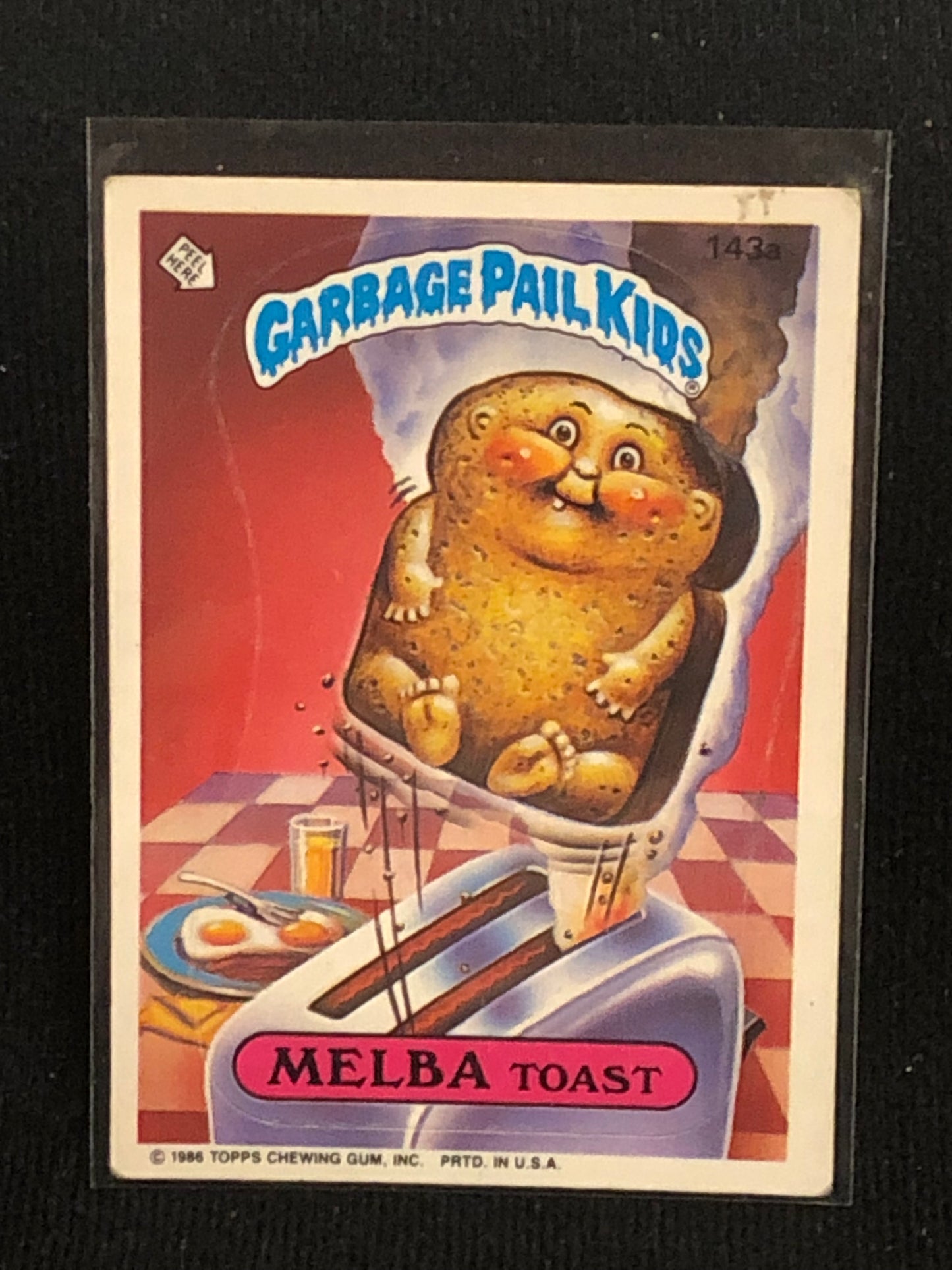 Garbage Pail Kids Original Series 4 (os4) 143a Melba Toast