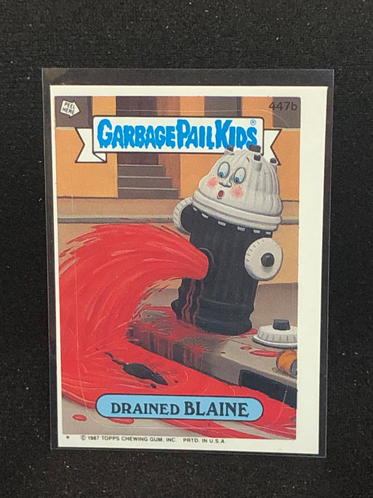 Garbage Pail Kids Original Series 11 (os11) 447b Drained Blaine