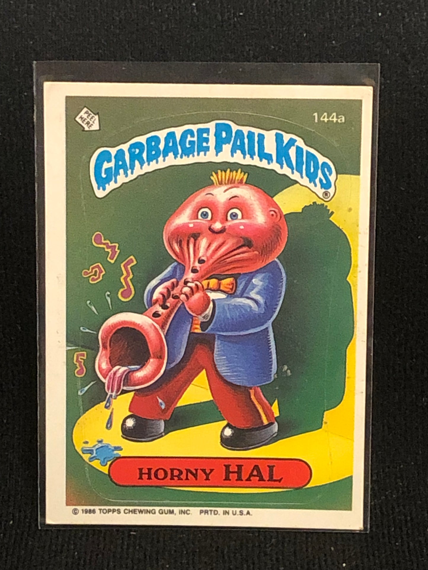 Garbage Pail Kids Original Series 4 (os4) 144a Horny Hal