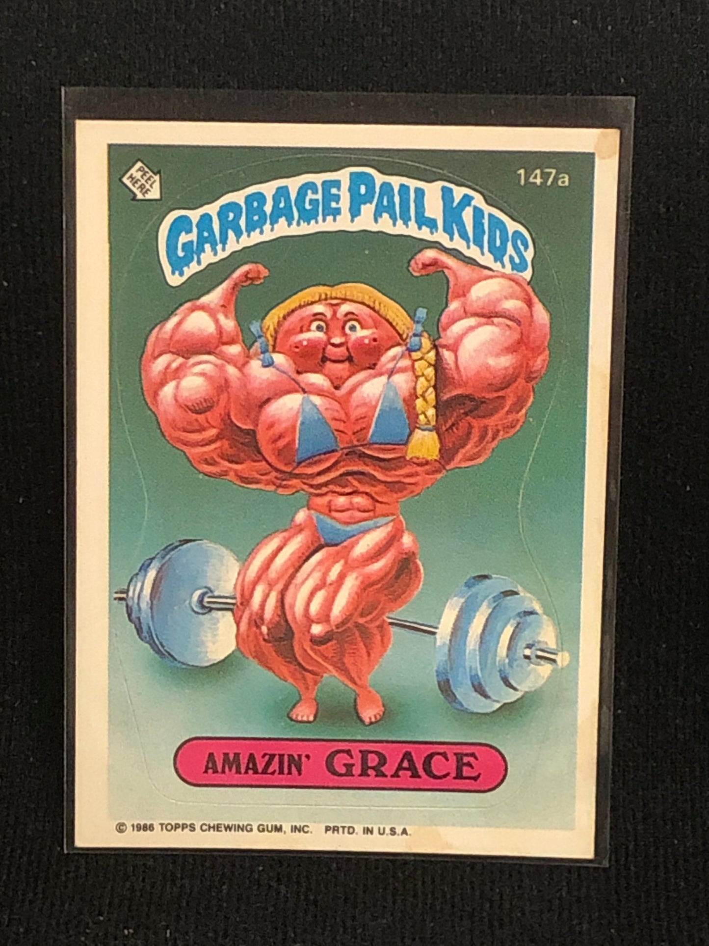 Garbage Pail Kids Original Series 4 (os4) 147a Amazin Grace