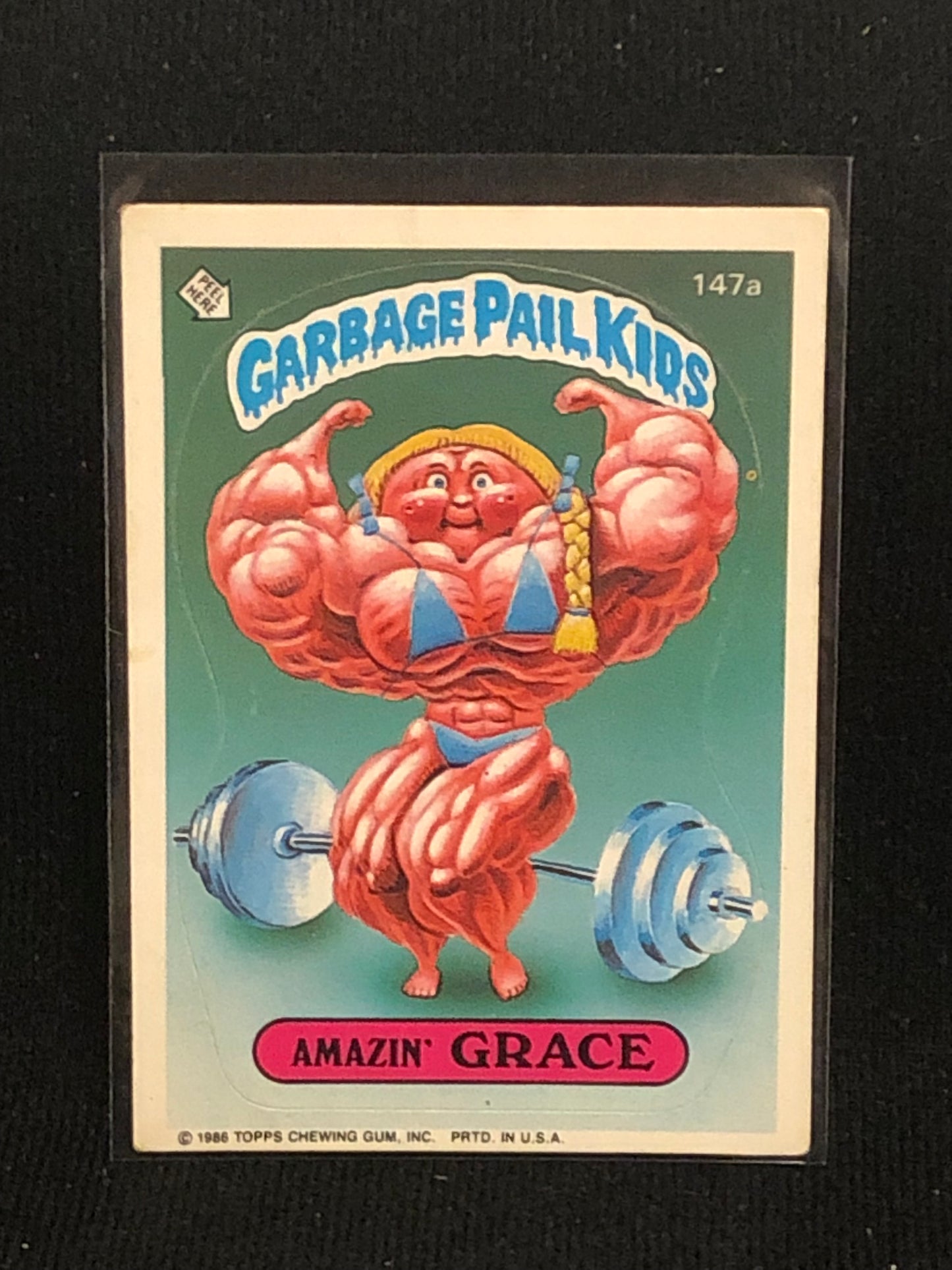 Garbage Pail Kids Original Series 4 (os4) 147a Amazin Grace