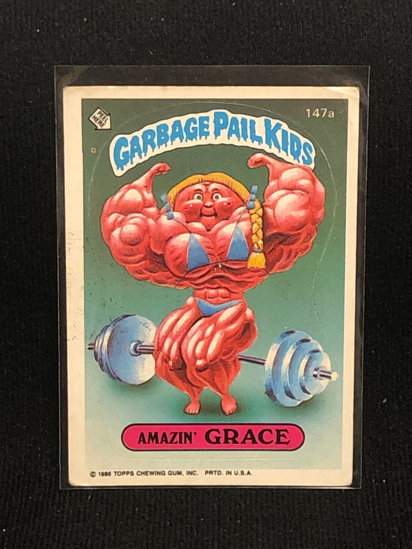 Garbage Pail Kids Original Series 4 (os4) 147a Amazin Grace