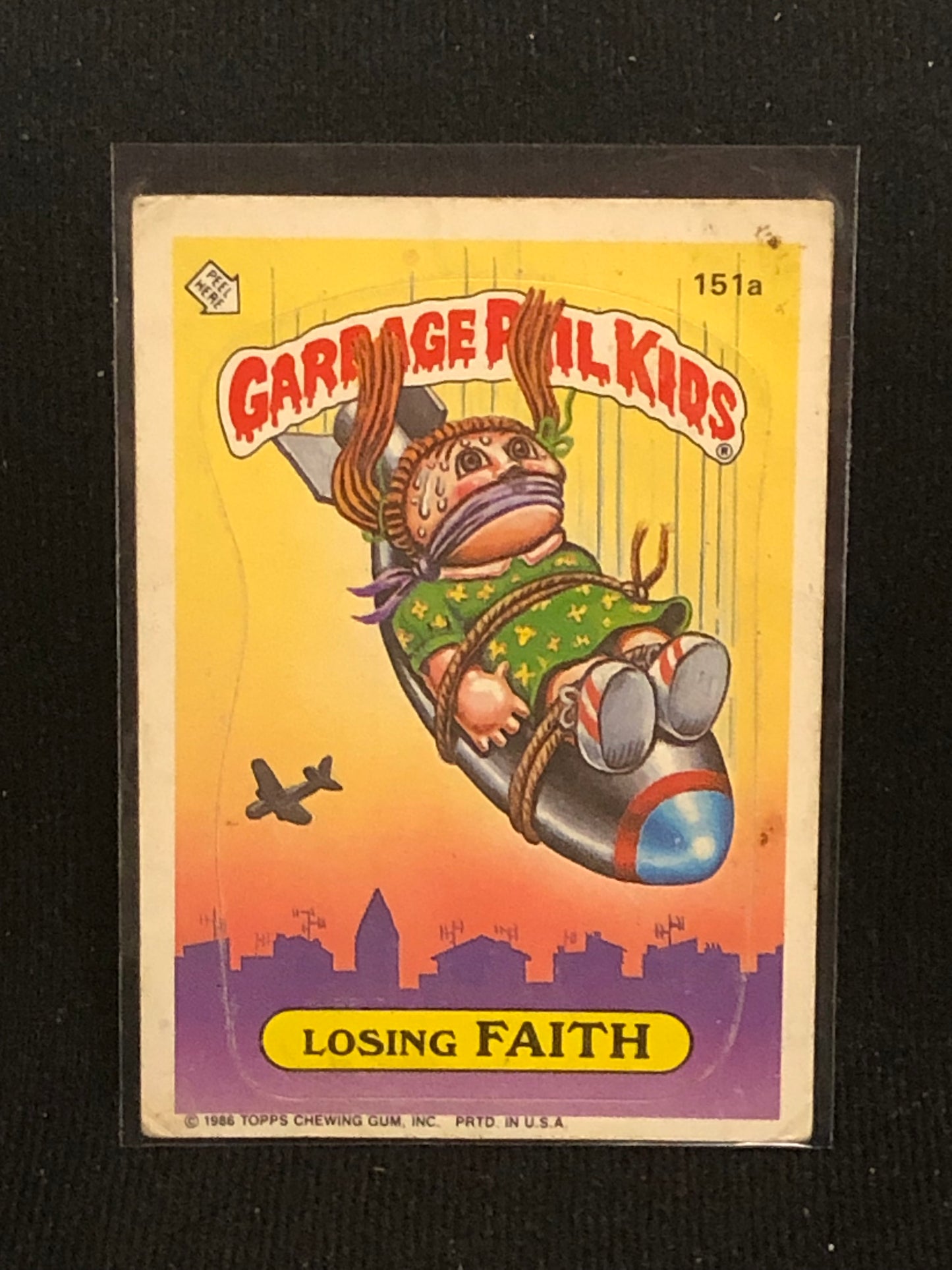 Garbage Pail Kids Original Series 4 (os4) 151a Losing Faith