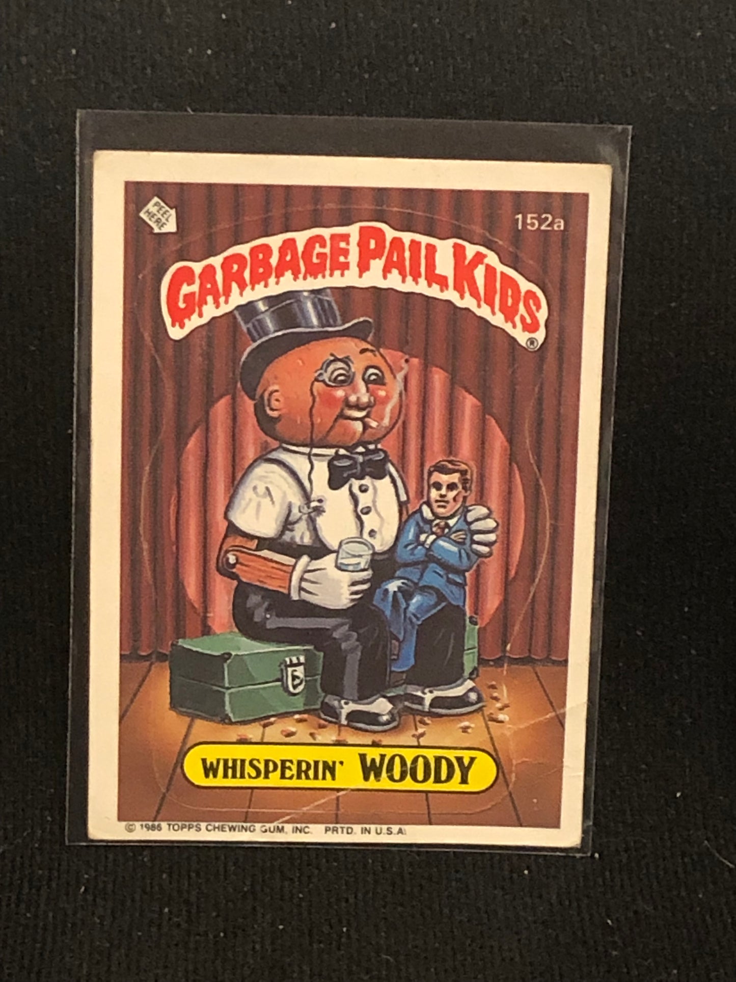 Garbage Pail Kids Original Series 4 (os4) 152a Whisperin Woody