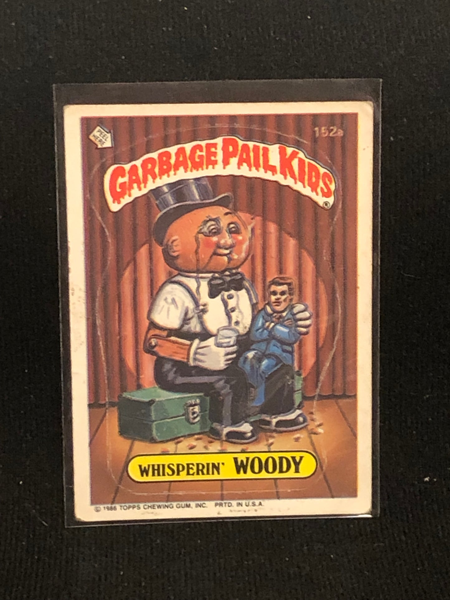 Garbage Pail Kids Original Series 4 (os4) 152a Whisperin Woody