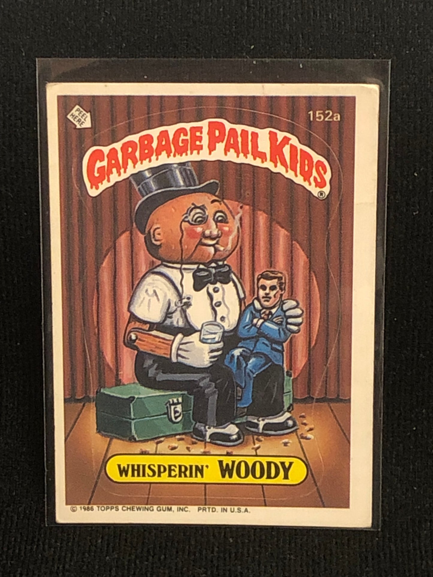 Garbage Pail Kids Original Series 4 (os4) 152a Whisperin Woody