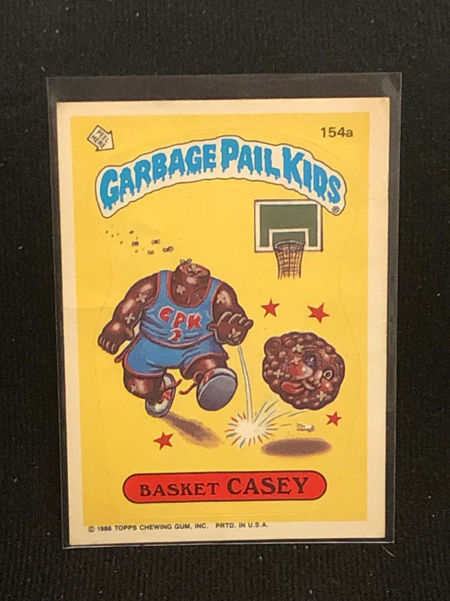 Garbage Pail Kids Original Series 4 (os4) 154a Basket Casey