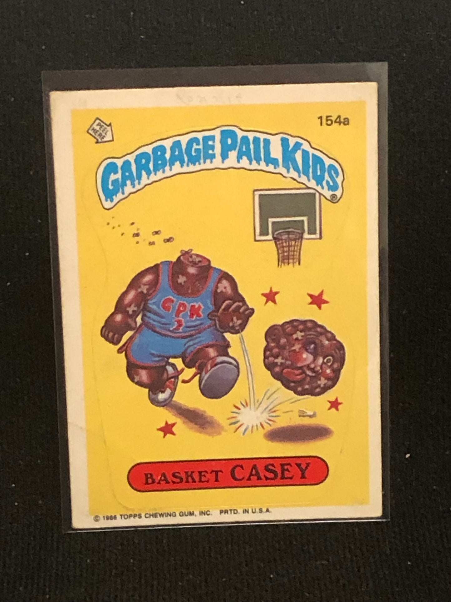 Garbage Pail Kids Original Series 4 (os4) 154a Basket Casey