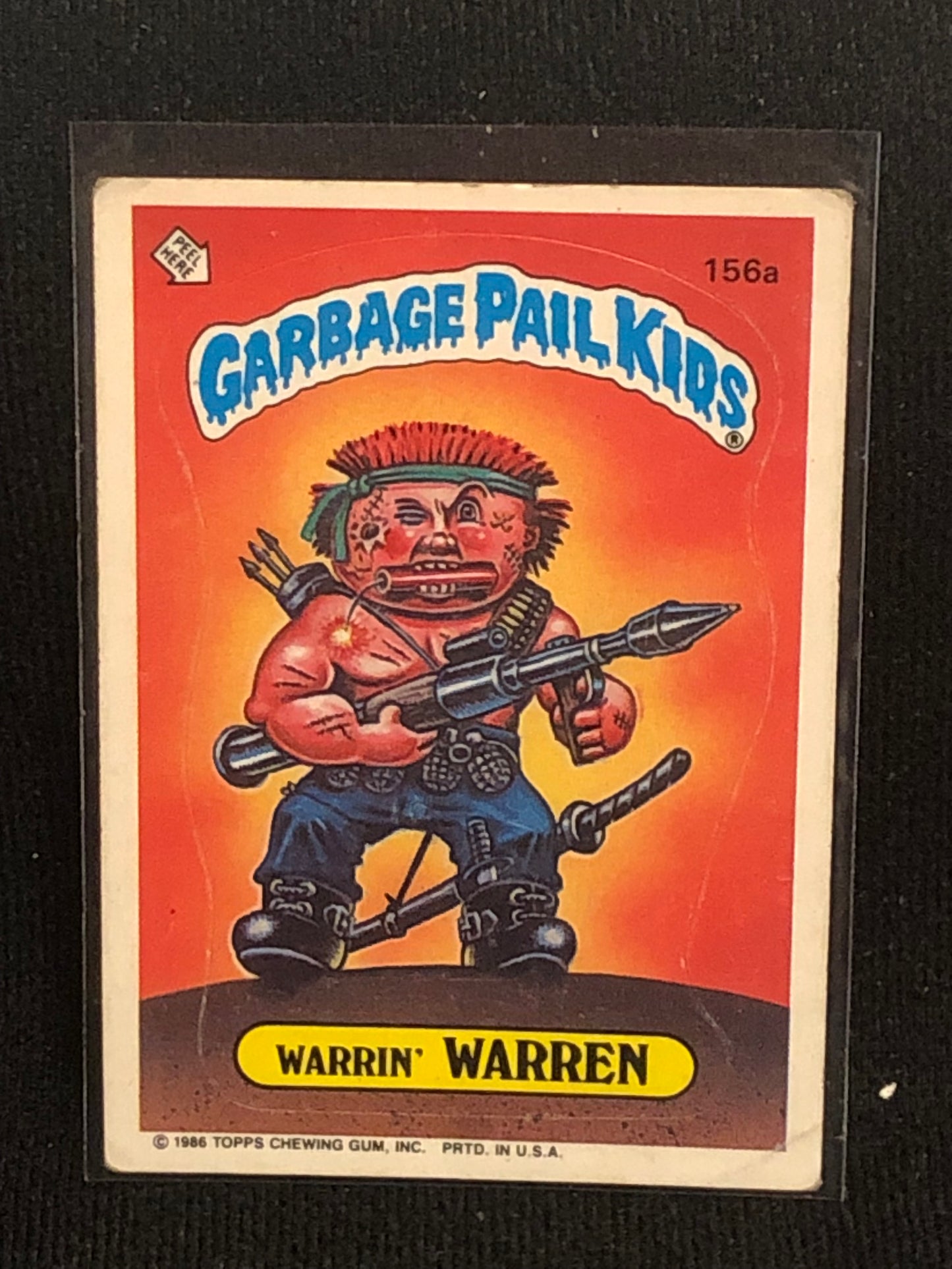 Garbage Pail Kids Original Series 4 (os4) 156a Warrin Warren