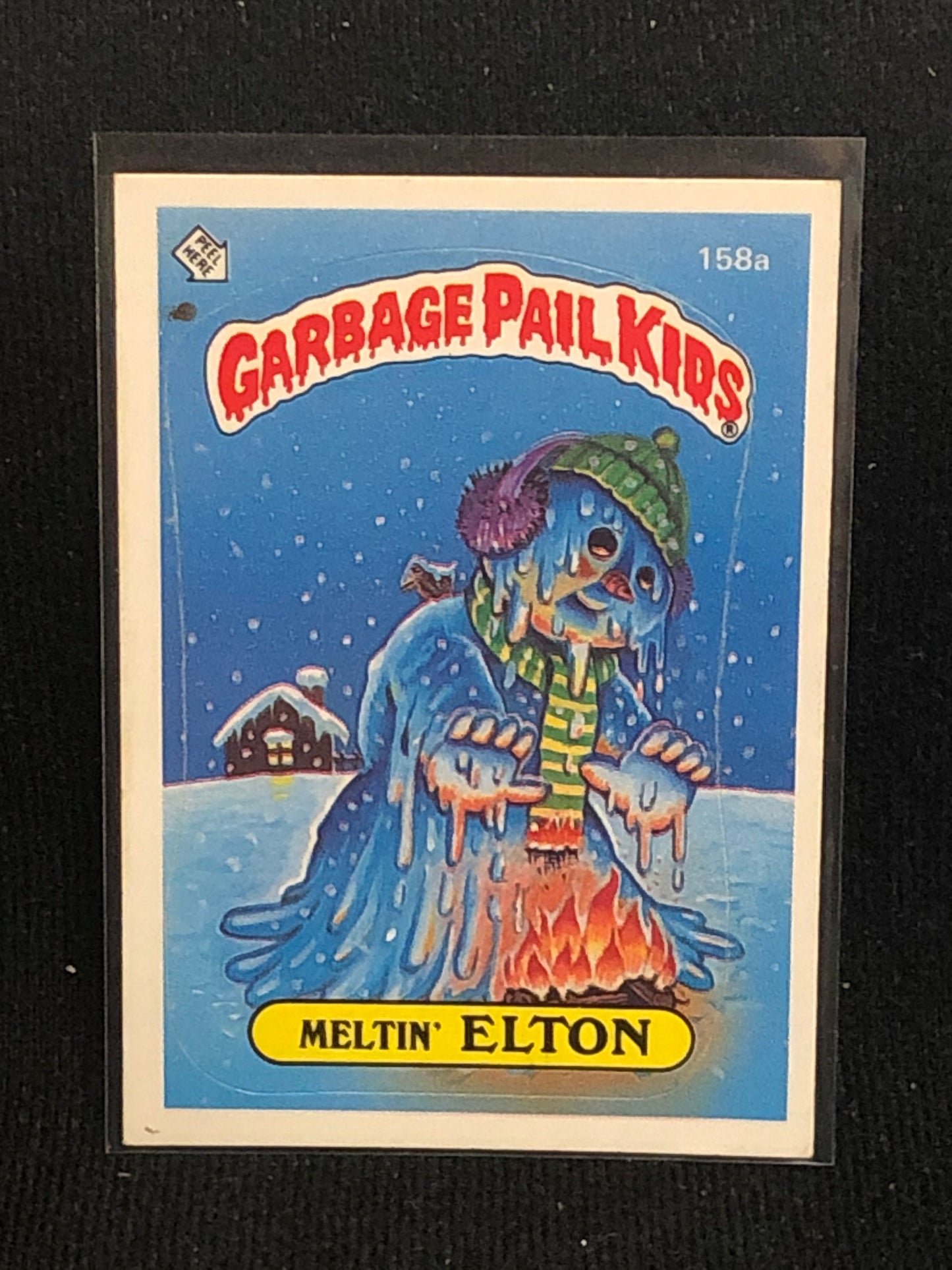 Garbage Pail Kids Original Series 4 (os4) 158a Meltin Elton