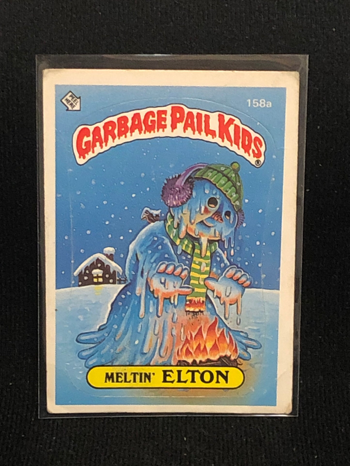 Garbage Pail Kids Original Series 4 (os4) 158a Meltin Elton