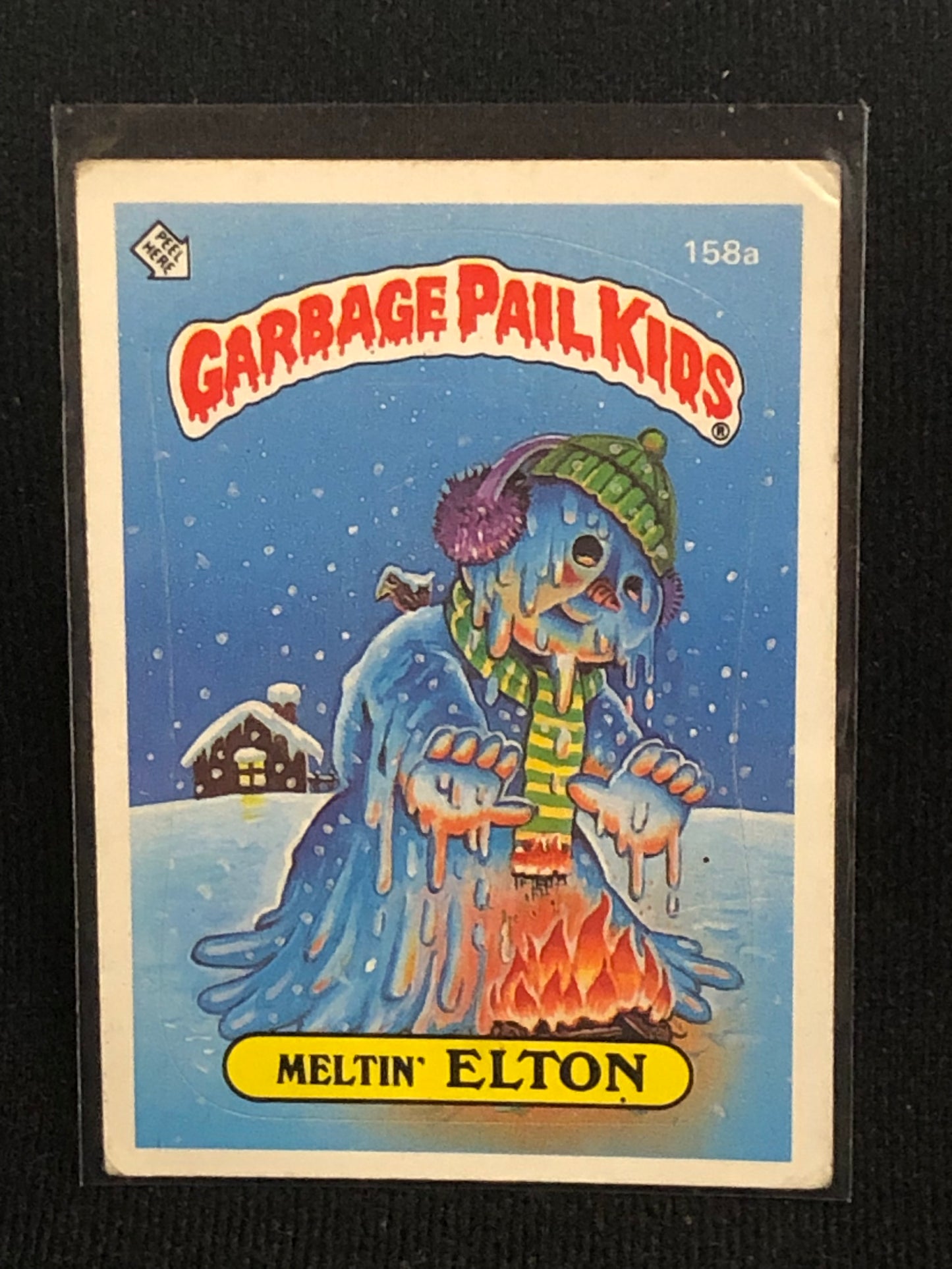 Garbage Pail Kids Original Series 4 (os4) 158a Meltin Elton