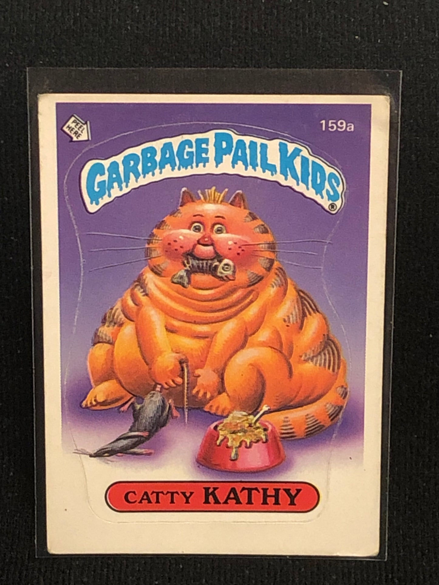 Garbage Pail Kids Original Series 4 (os4) 159a Catty Kathy