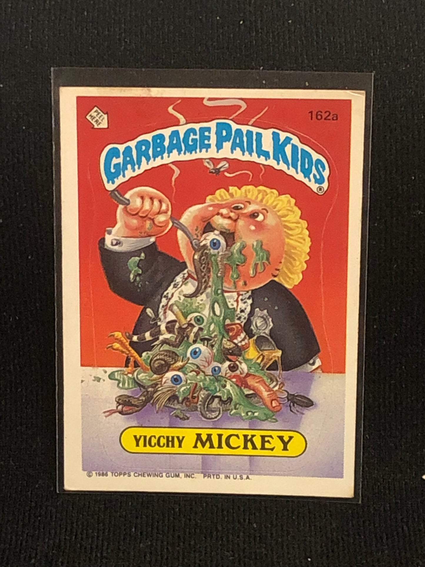 Garbage Pail Kids Original Series 4 (os4) 162a Yicchy Mickey